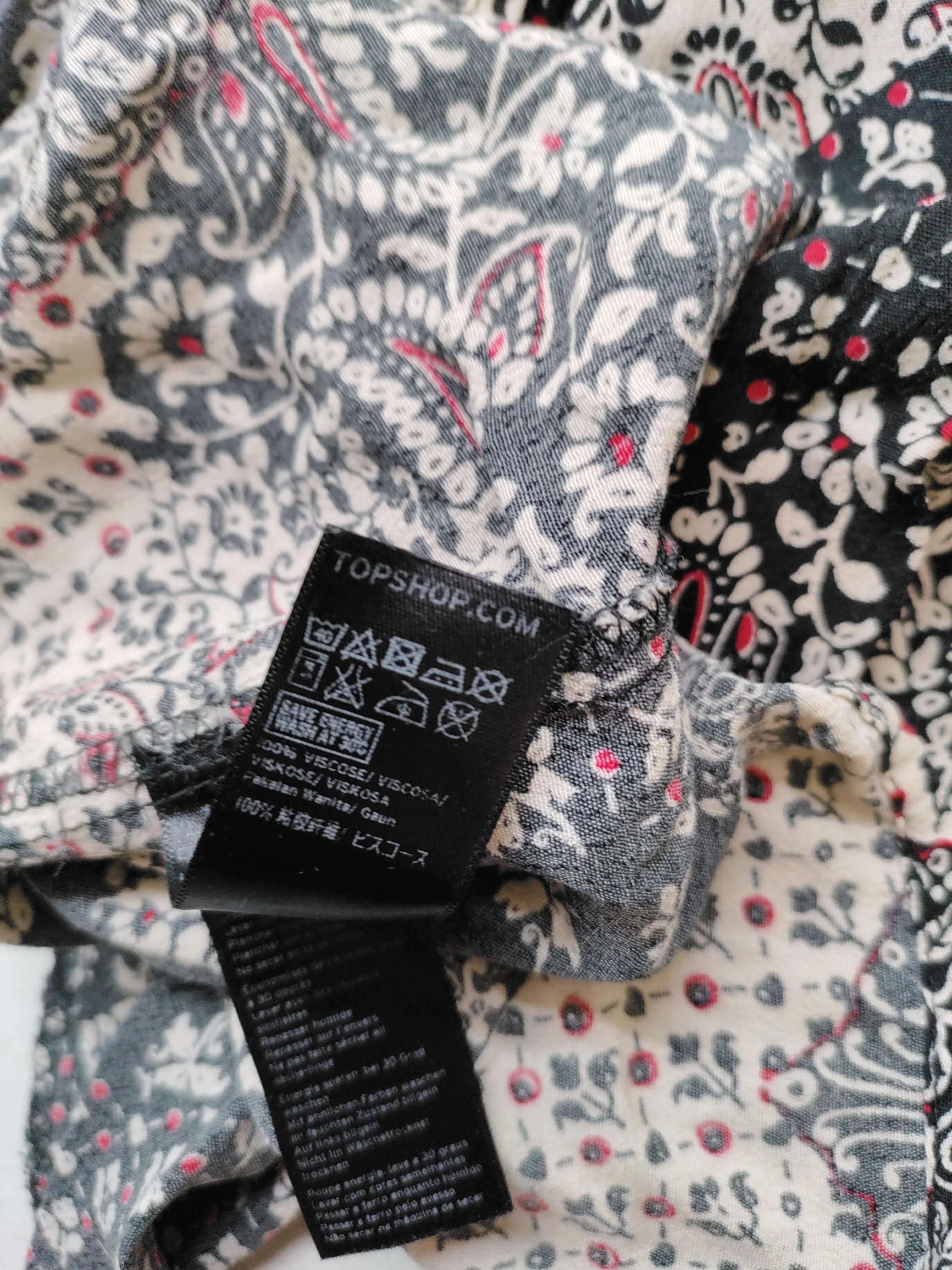 Topshop Skater Mini Dress UK10 in Multi - Image 6