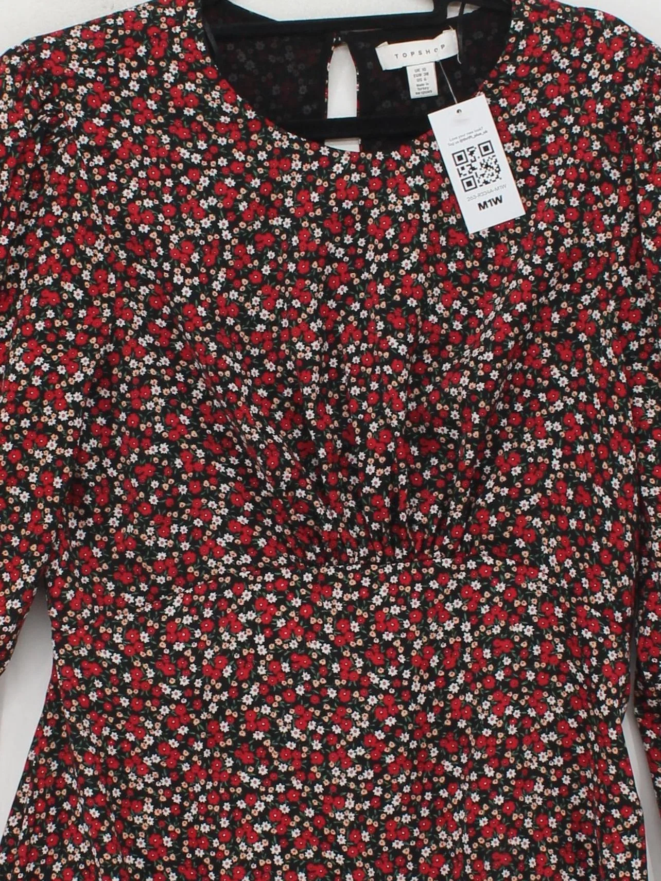 Topshop Skater Mini Dress UK10 in Multi - Image 3