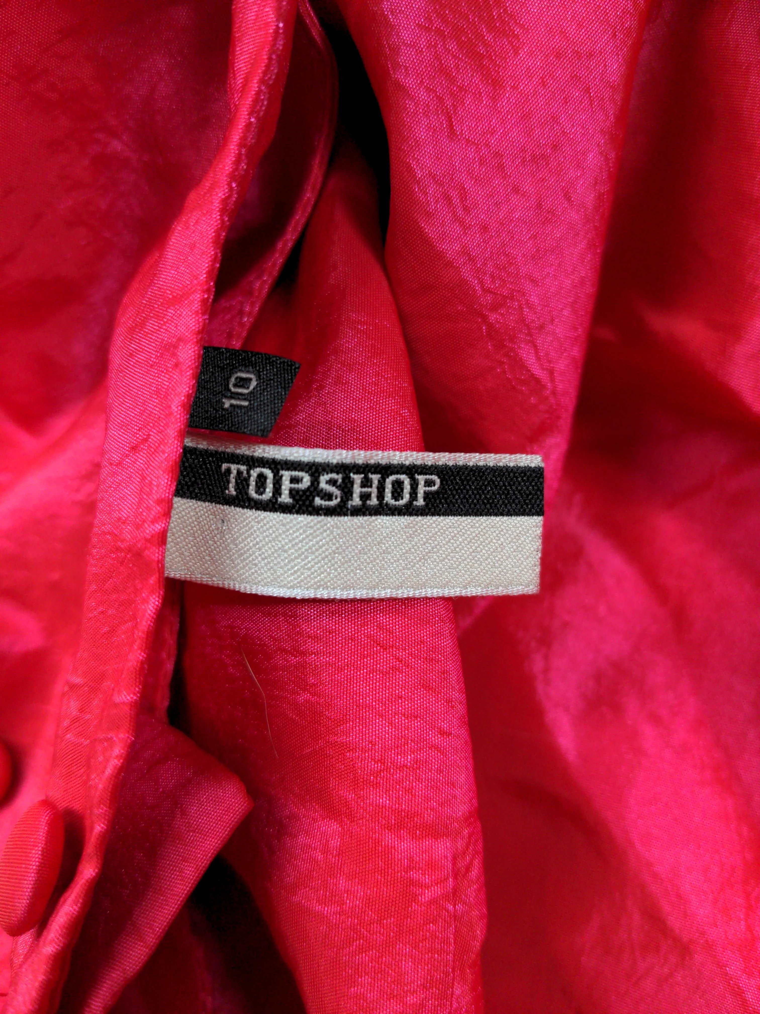 Topshop Skater Mini Dress UK10 in Pink - Image 5