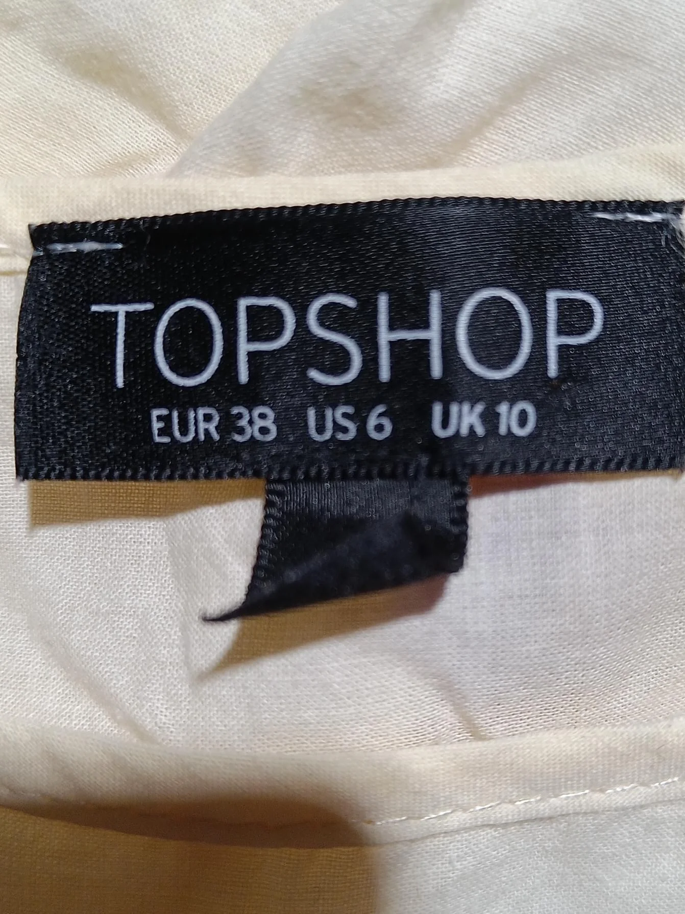 Topshop Skater Mini Dress UK10 in Yellow - Image 5
