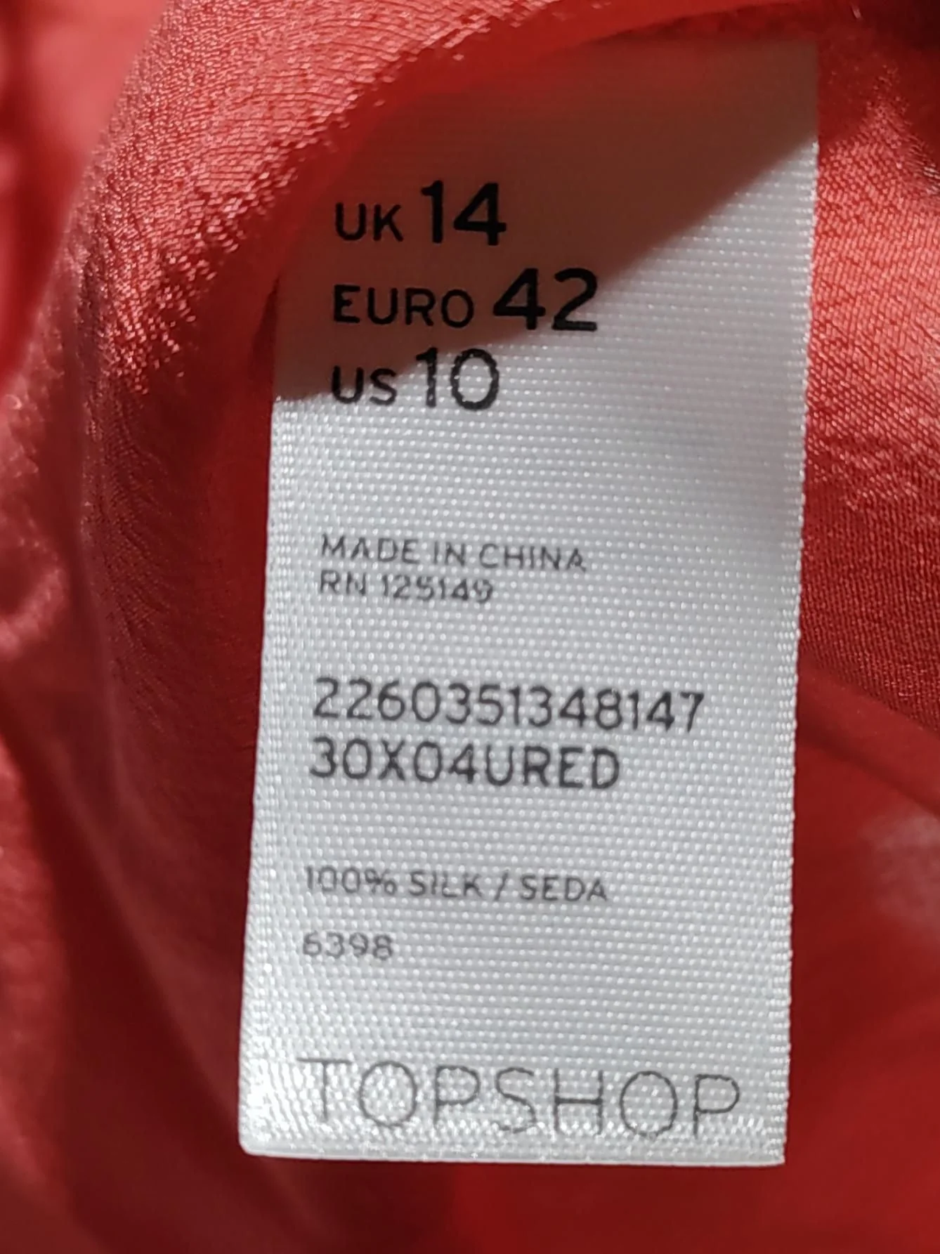 Topshop Skater Mini Dress UK14 in Pink - Image 6