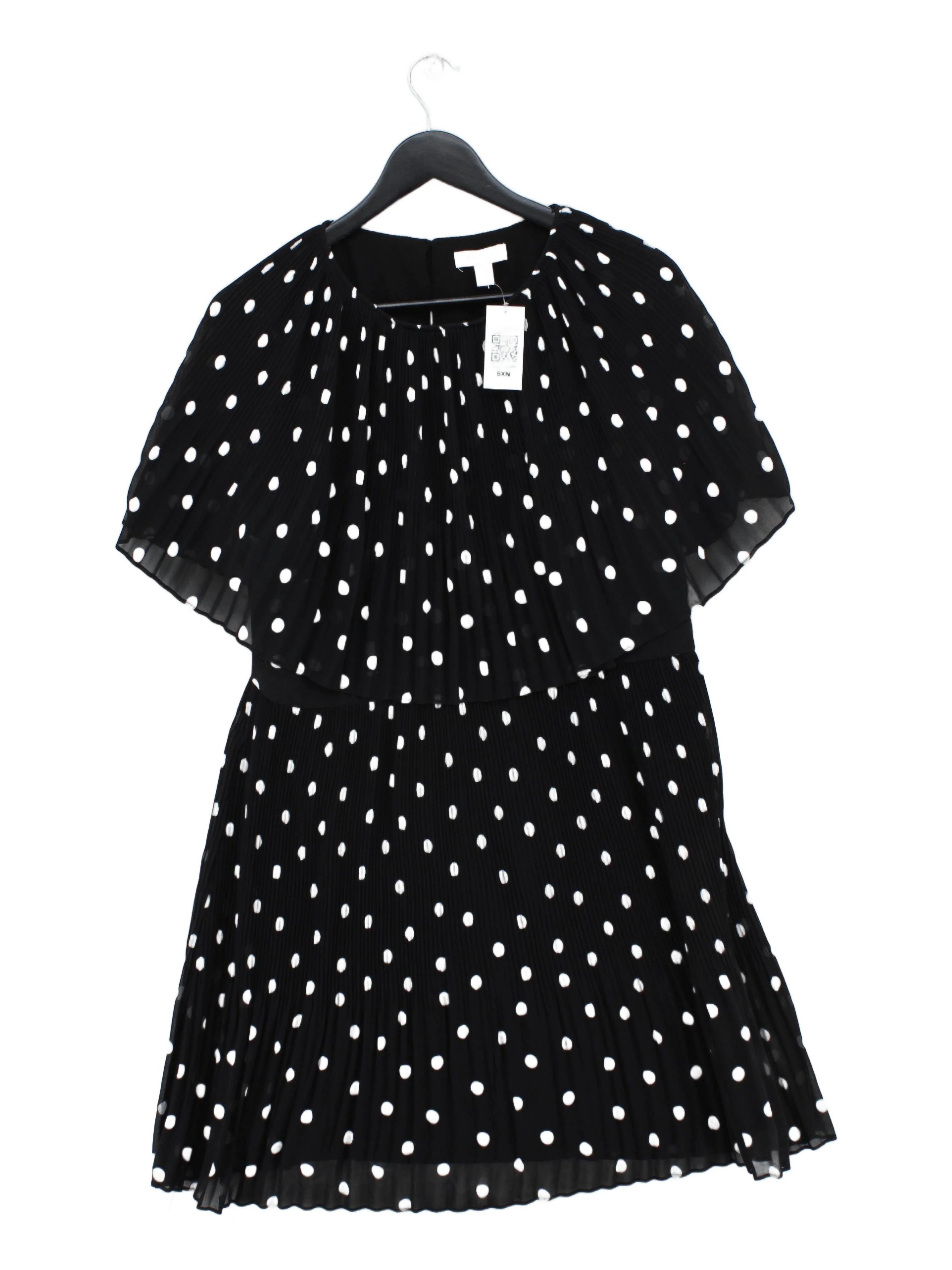 Topshop Skater Mini Dress UK16 in Black