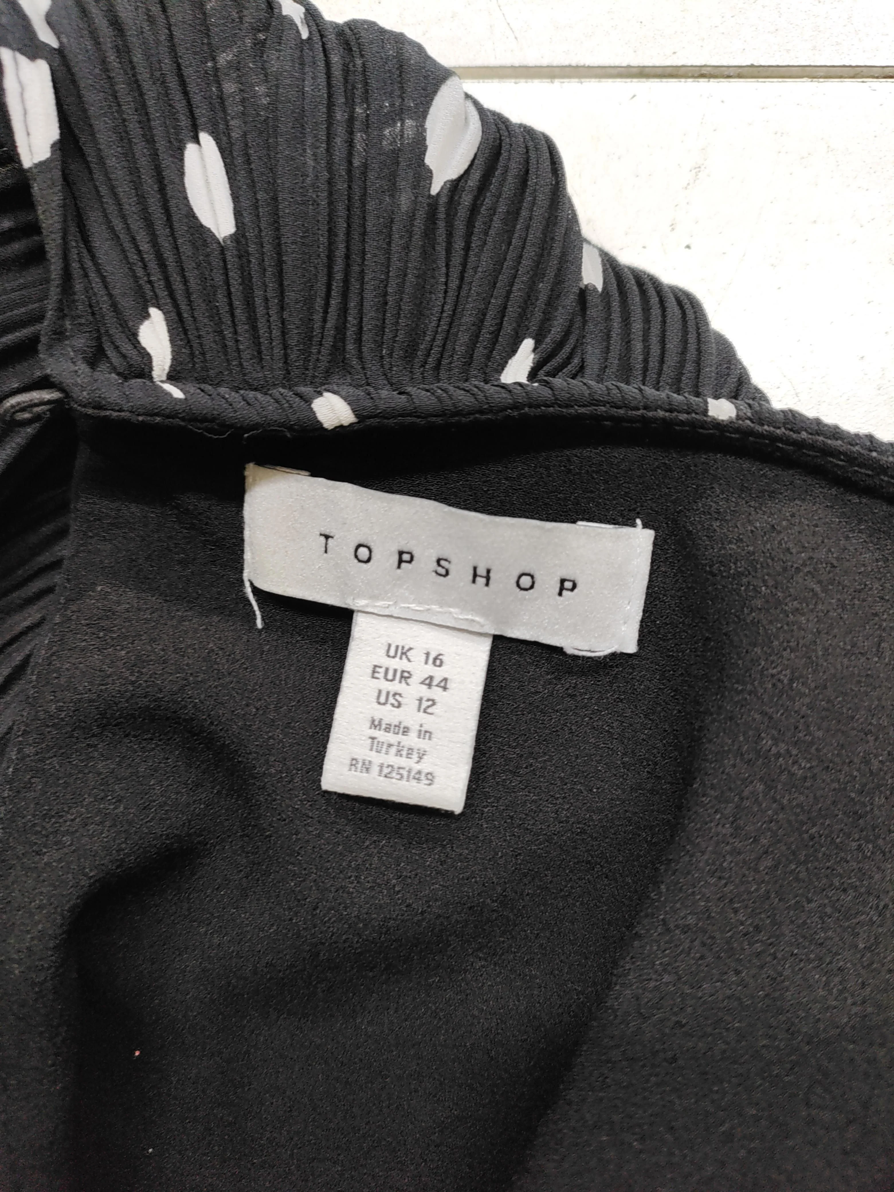 Topshop Skater Mini Dress UK16 in Black - Image 5