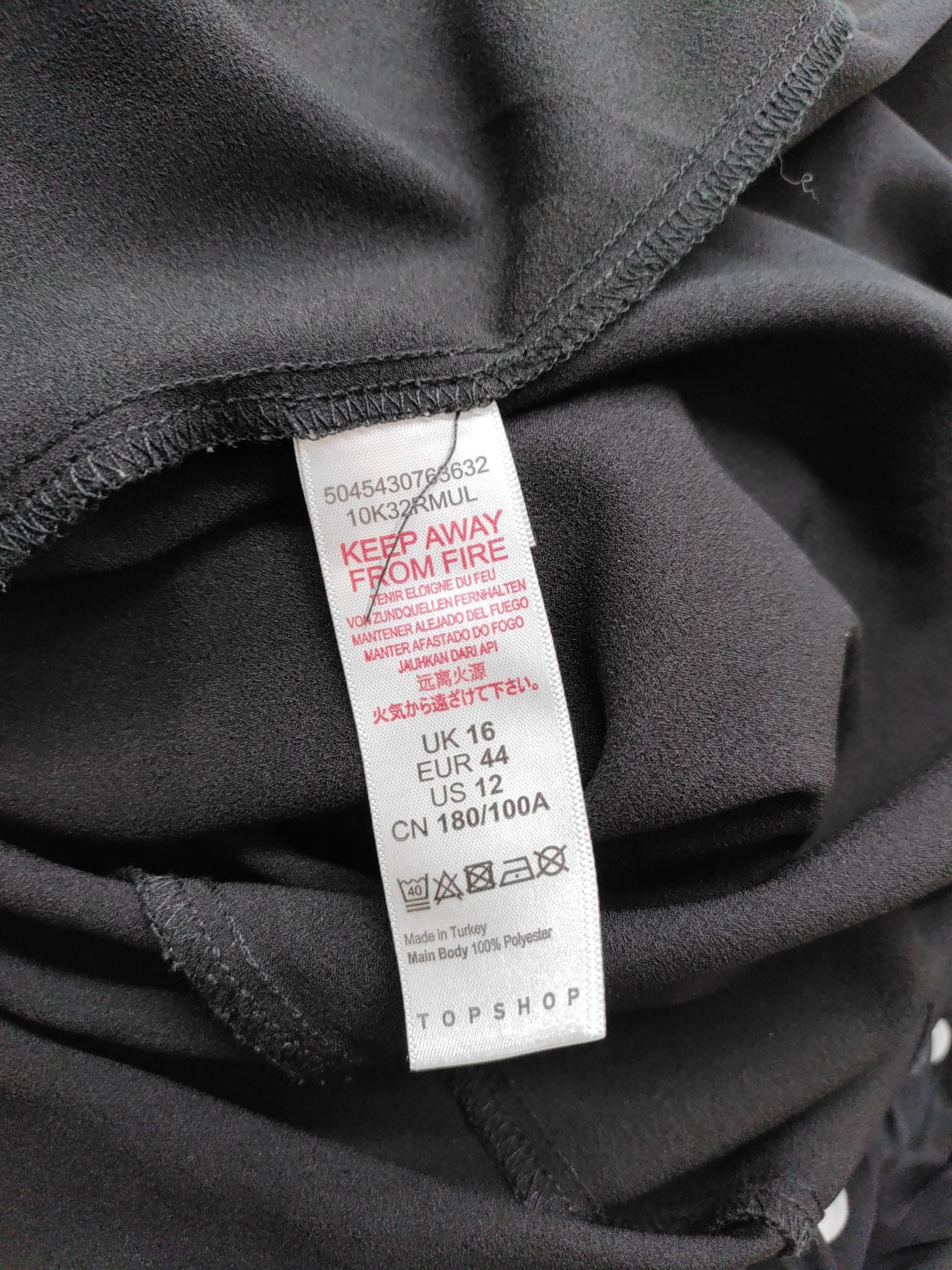 Topshop Skater Mini Dress UK16 in Black - Image 6