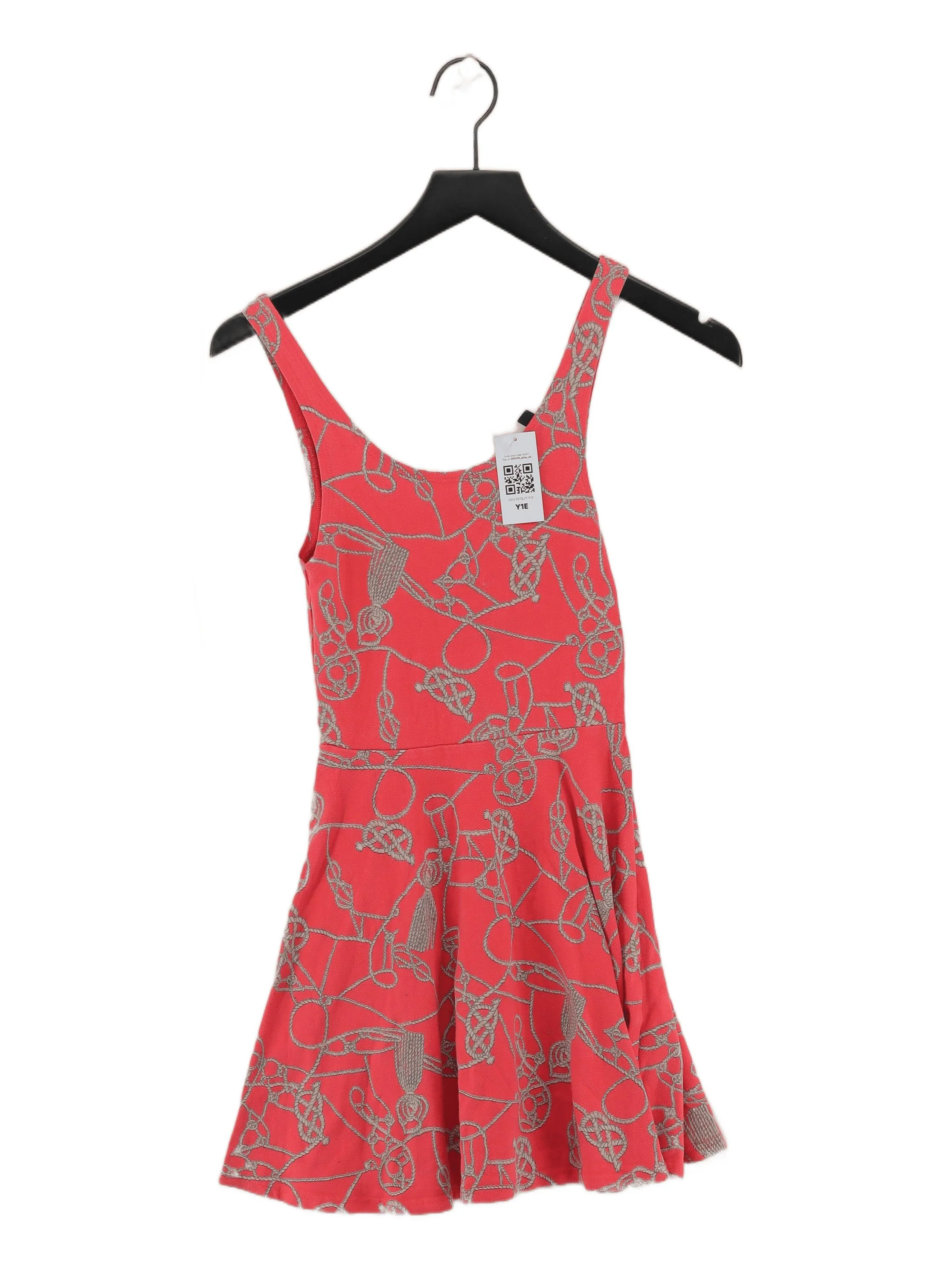 Topshop Skater Mini Dress UK8 in Red