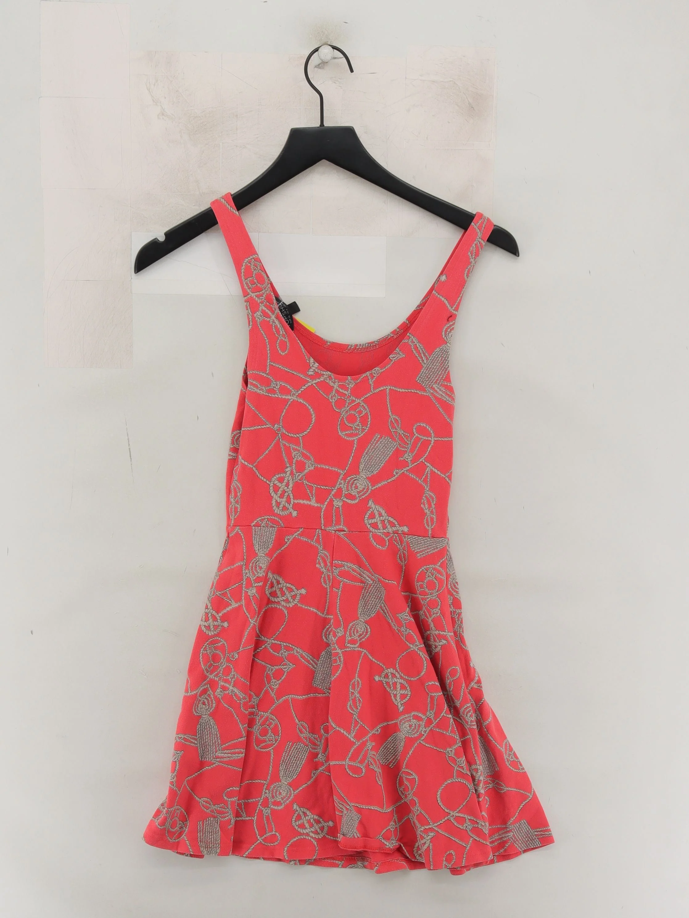 Topshop Skater Mini Dress UK8 in Red - Image 2