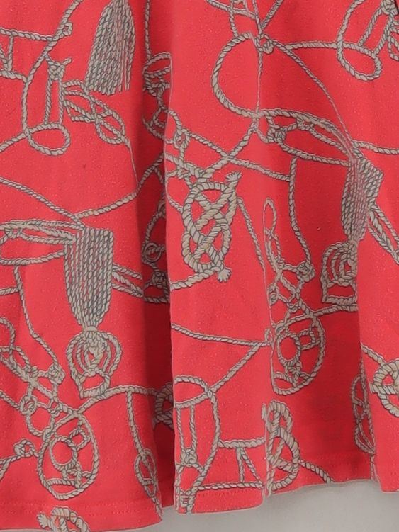 Topshop Skater Mini Dress UK8 in Red - Image 4