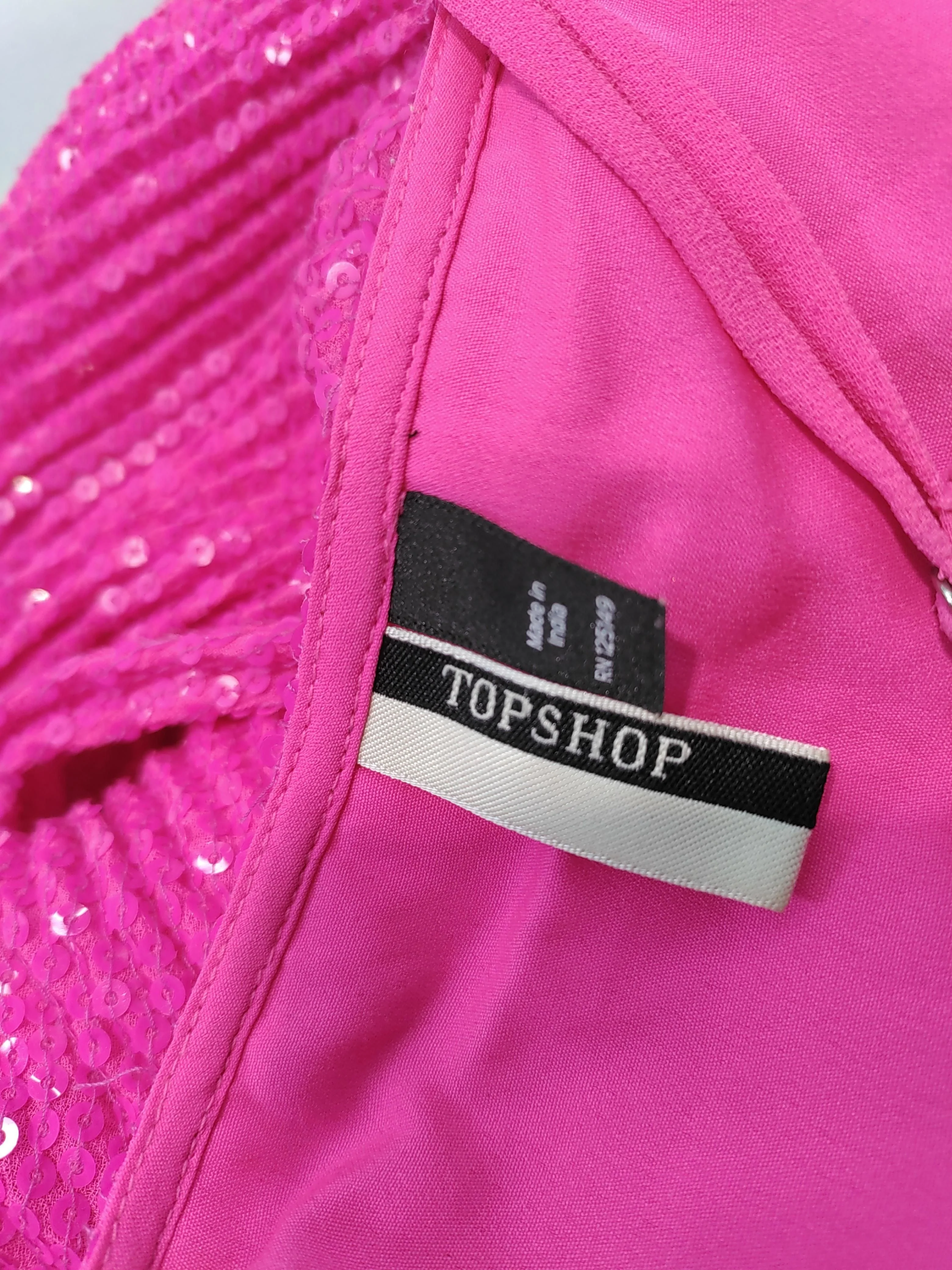Topshop Slip Maxi Dress UK14 in Pink - Image 6