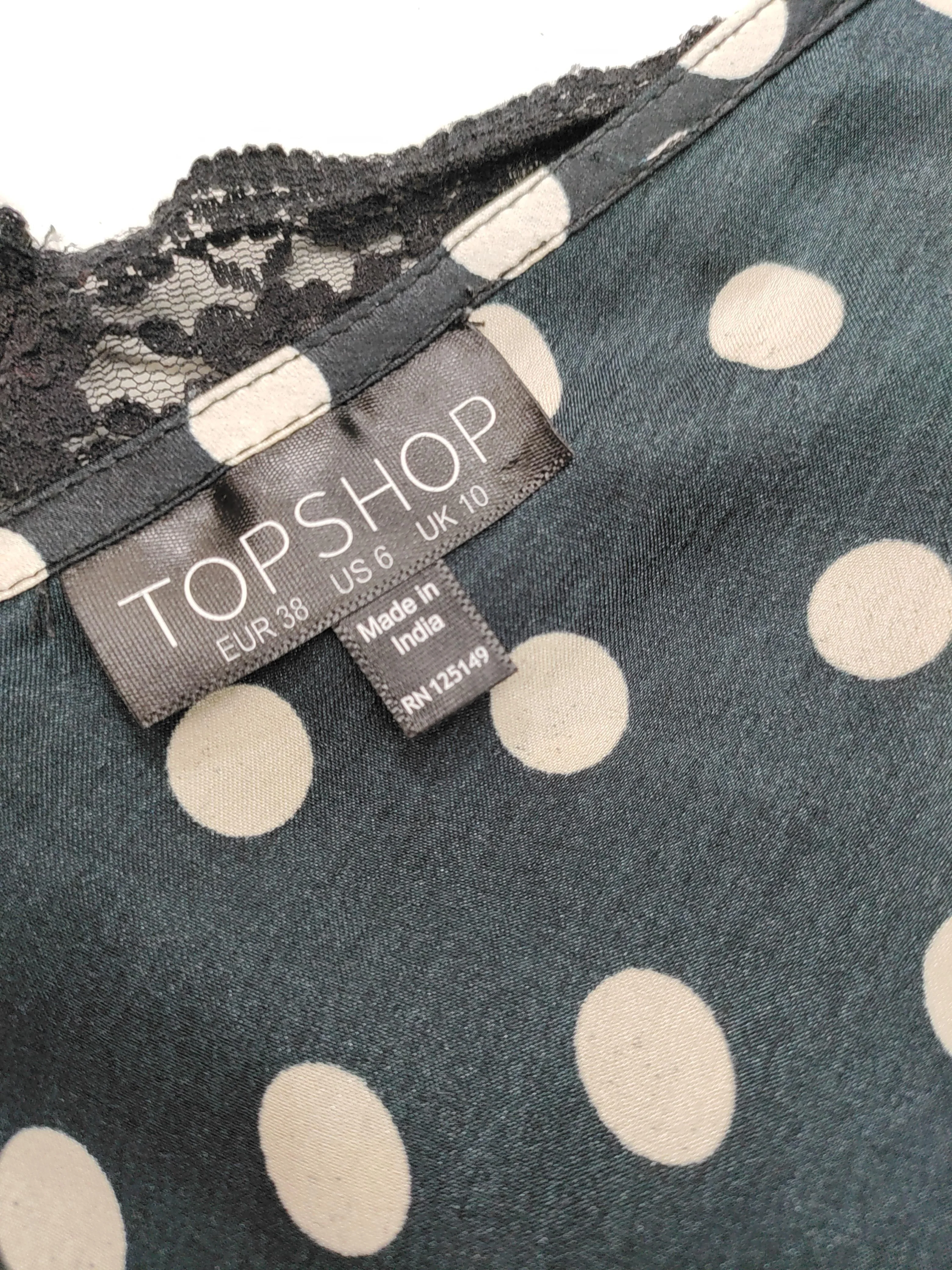 Topshop Slip Midi Dress UK10 in Black - Image 5