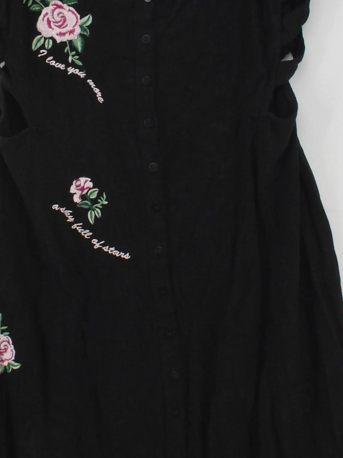 Topshop Slip Midi Dress UK12 in Black - Image 3