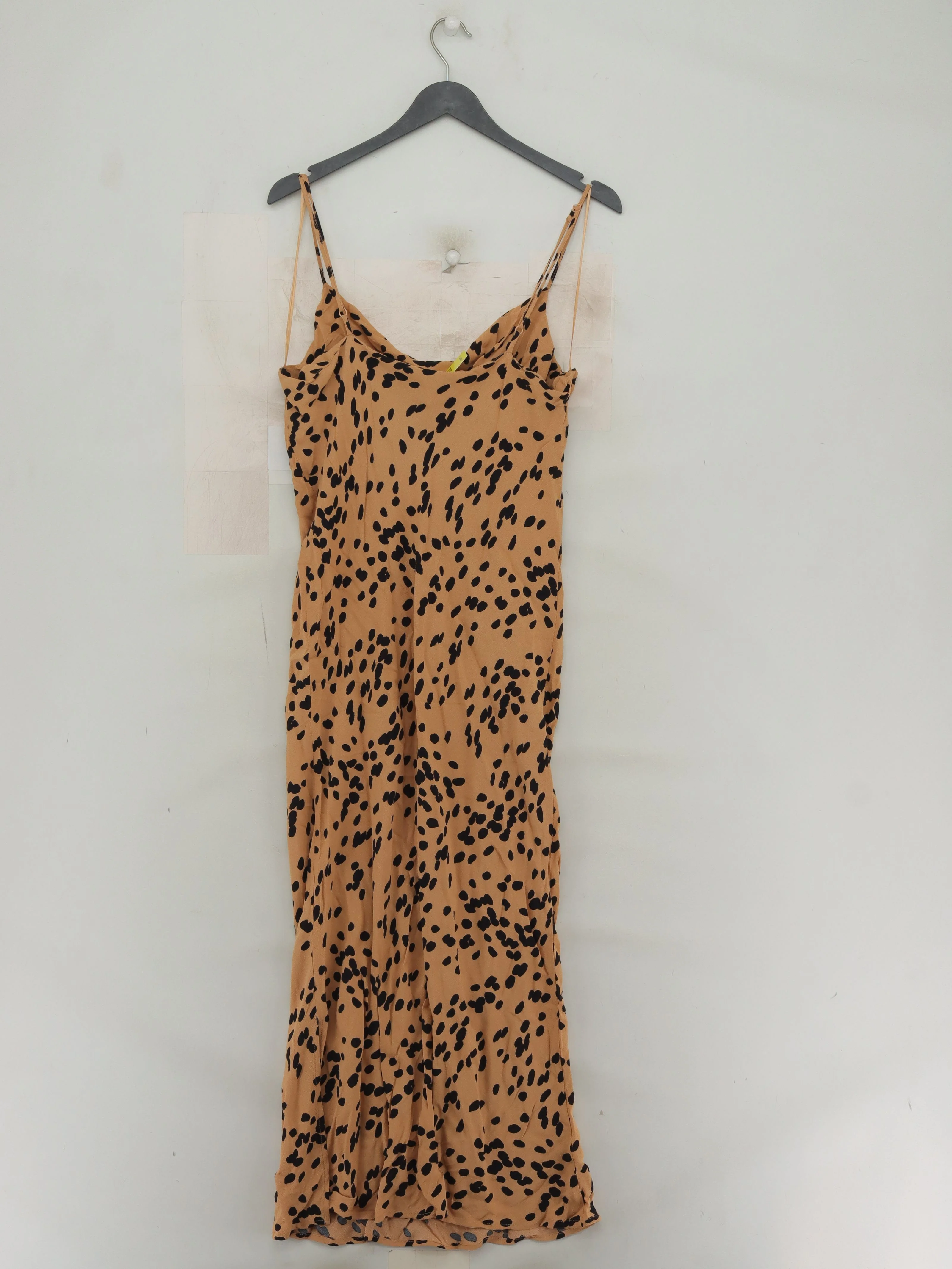 Topshop Slip Midi Dress UK12 in Tan - Image 2