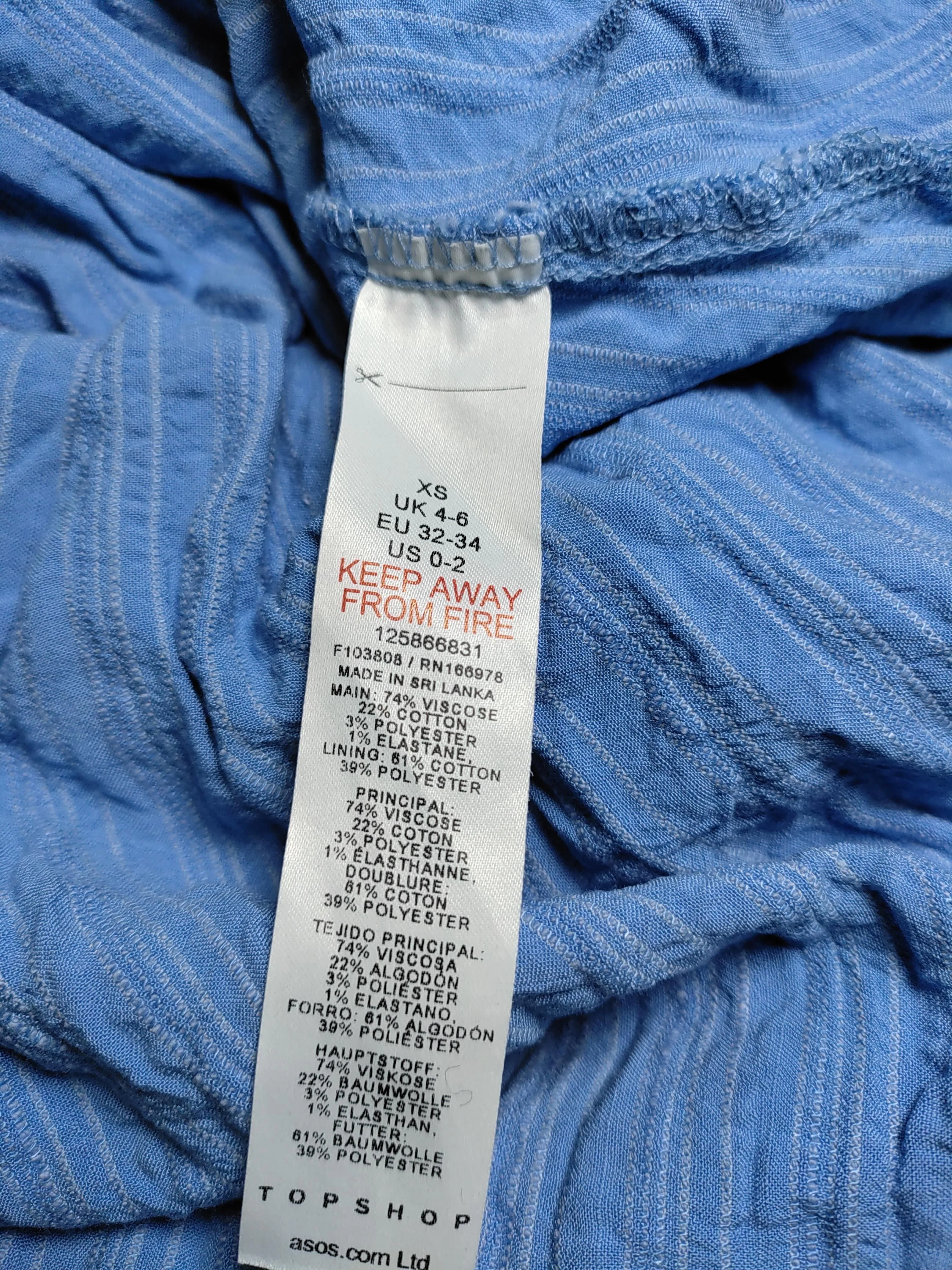 Topshop Slip Midi Dress UK4 in Blue - Image 6
