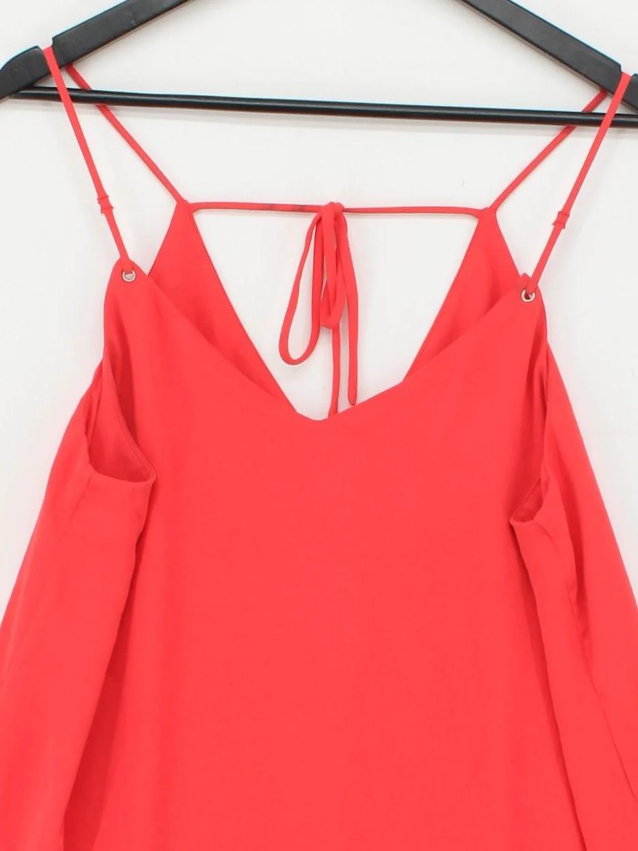 Topshop Slip Mini Dress in Red - Image 3