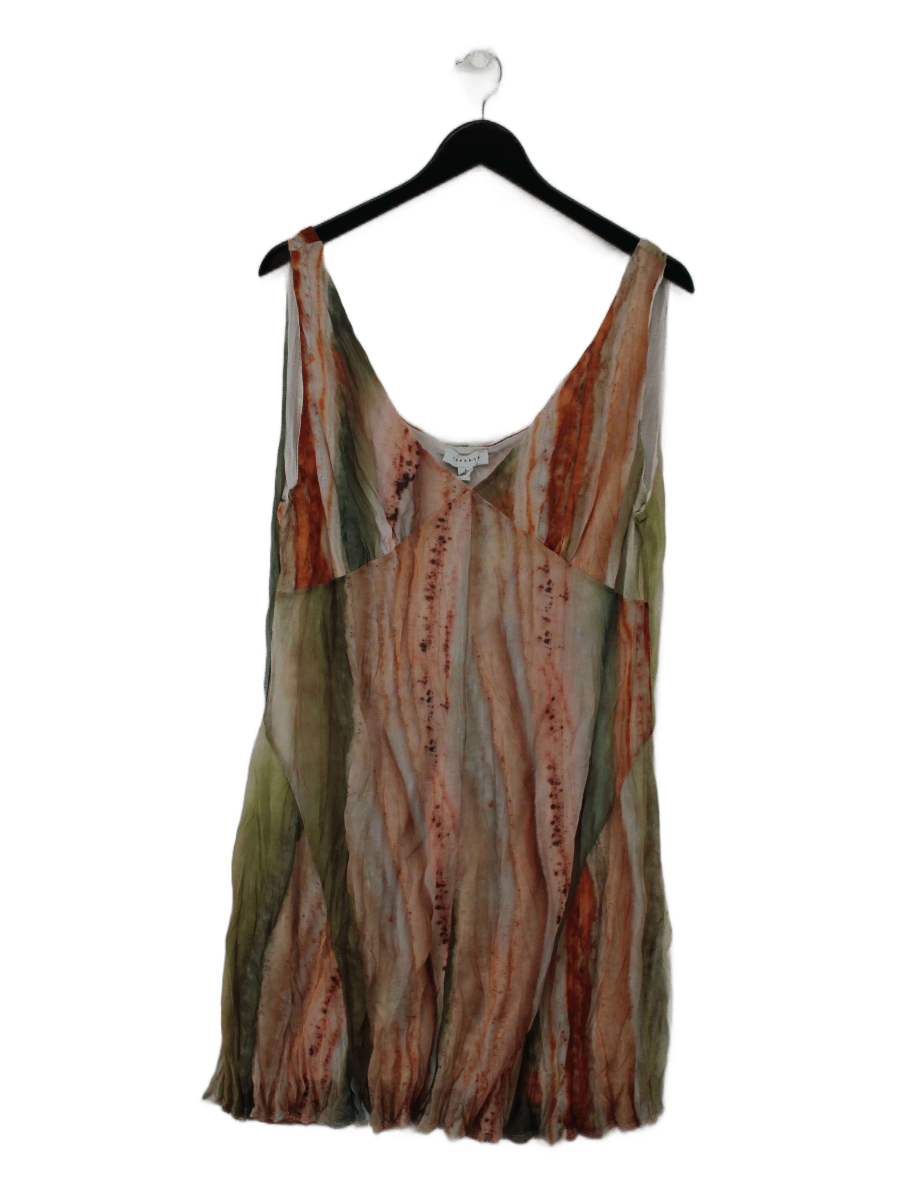 Topshop Slip Mini Dress L in Multi