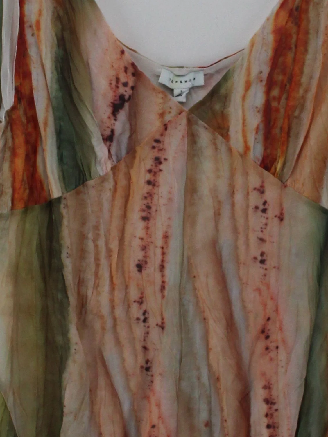 Topshop Slip Mini Dress L in Multi - Image 3