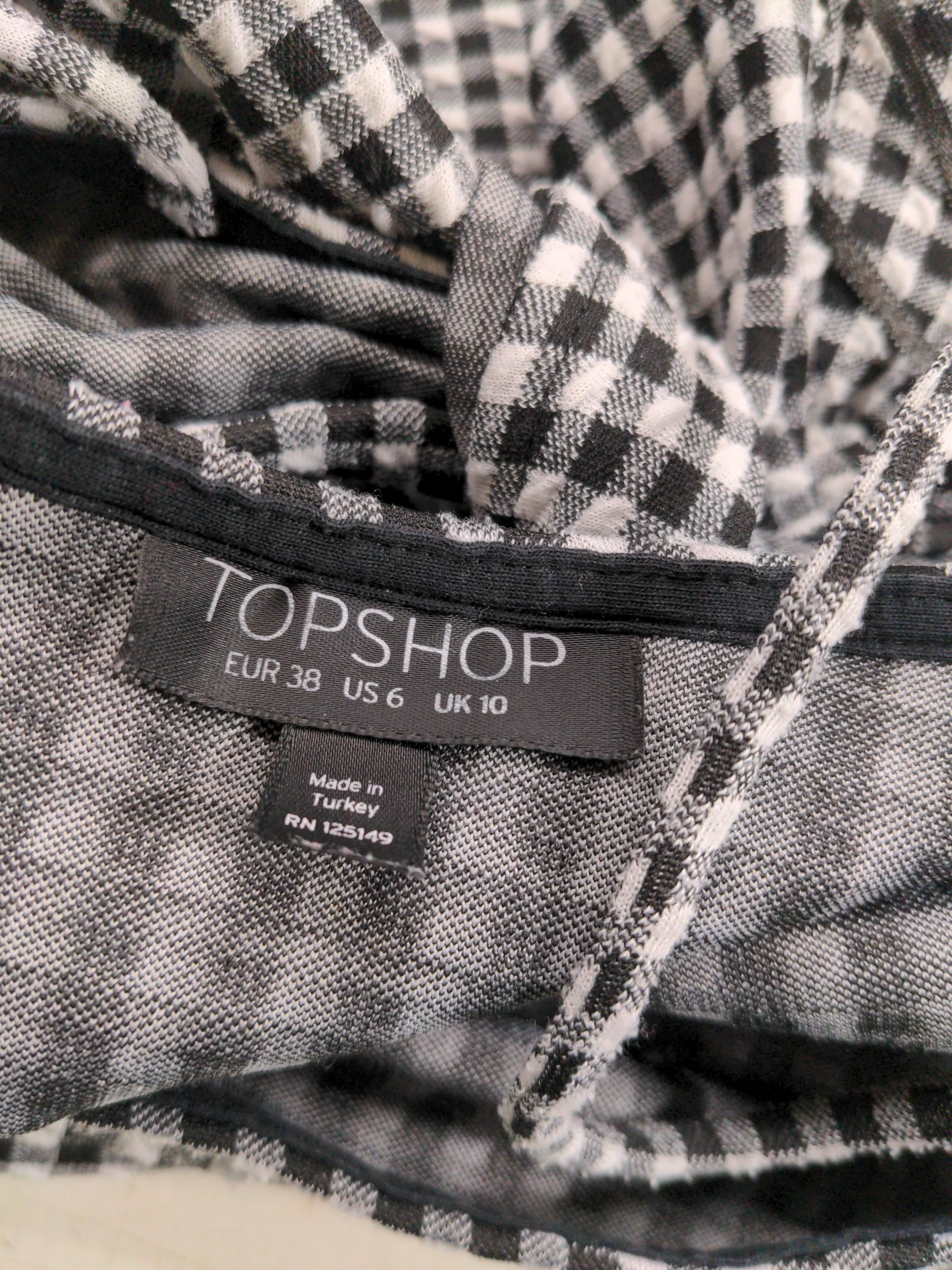 Topshop Slip Mini Dress UK10 in Black - Image 5