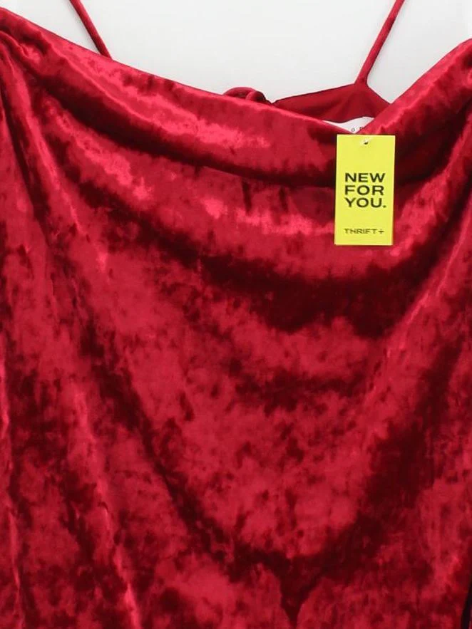 Topshop Slip Mini Dress UK12 in Red - Image 3