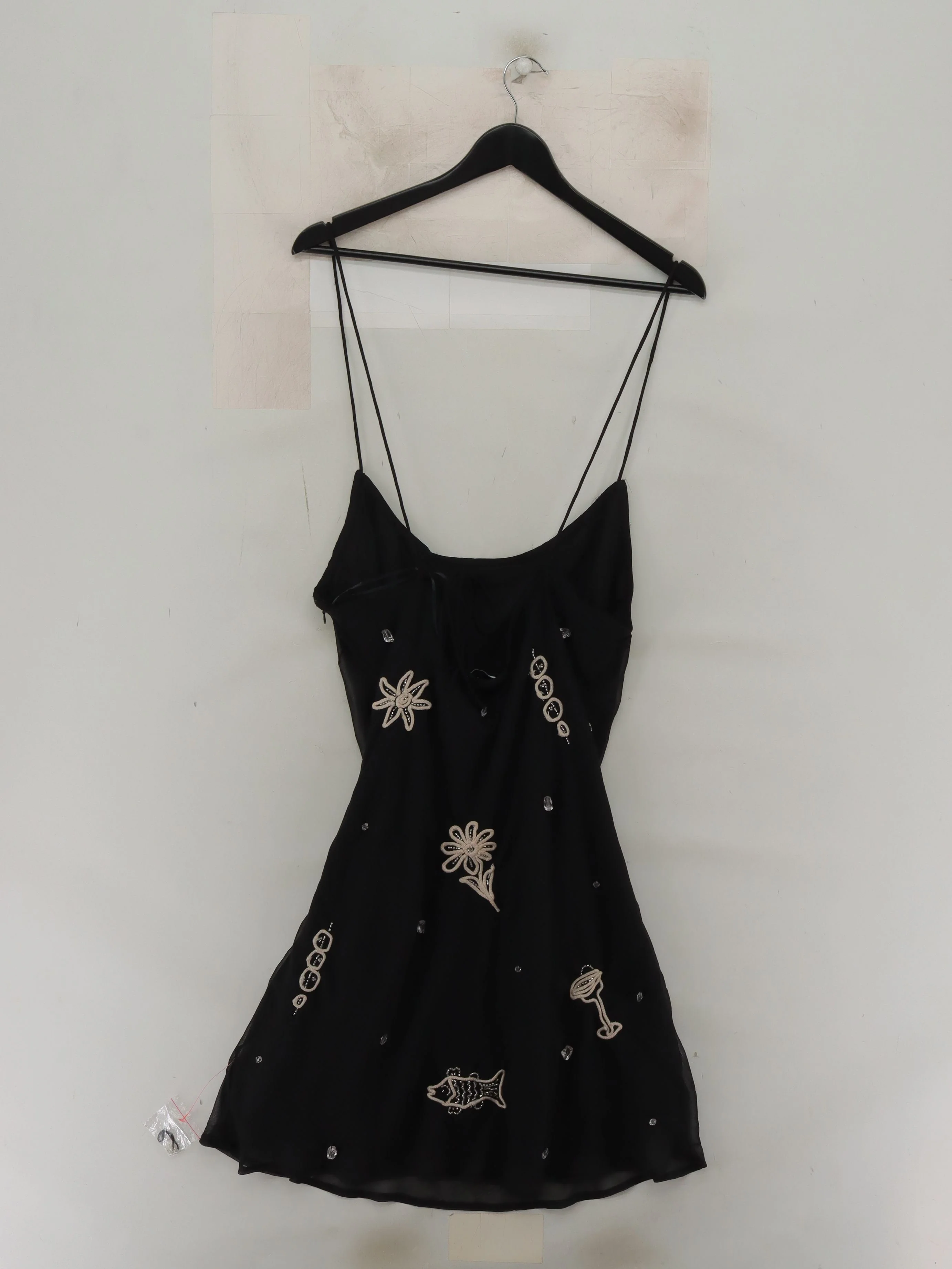 Topshop Slip Mini Dress UK16 in Black - Image 2