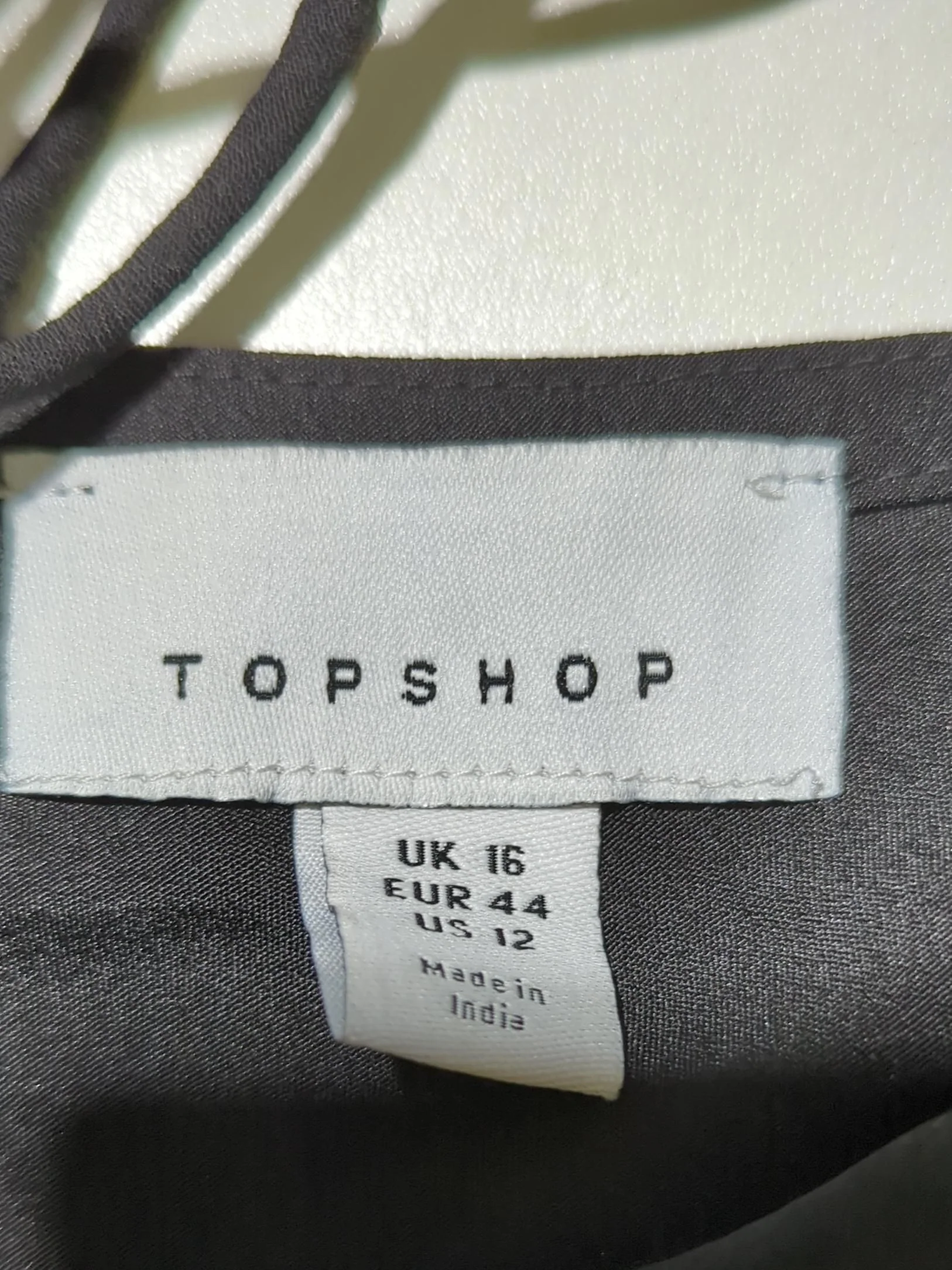 Topshop Slip Mini Dress UK16 in Black - Image 6