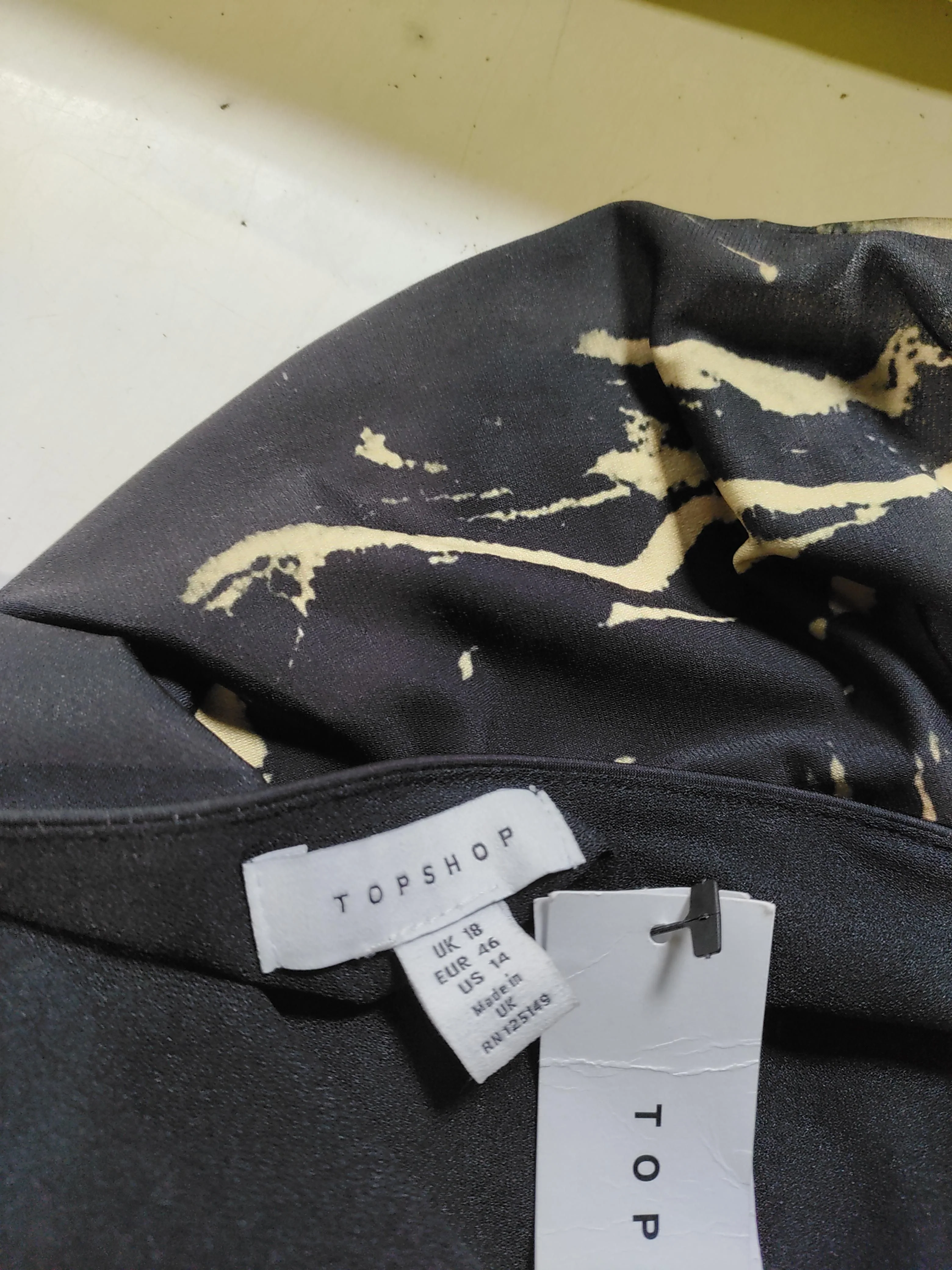 Topshop Slip Mini Dress UK18 in Black - Image 5