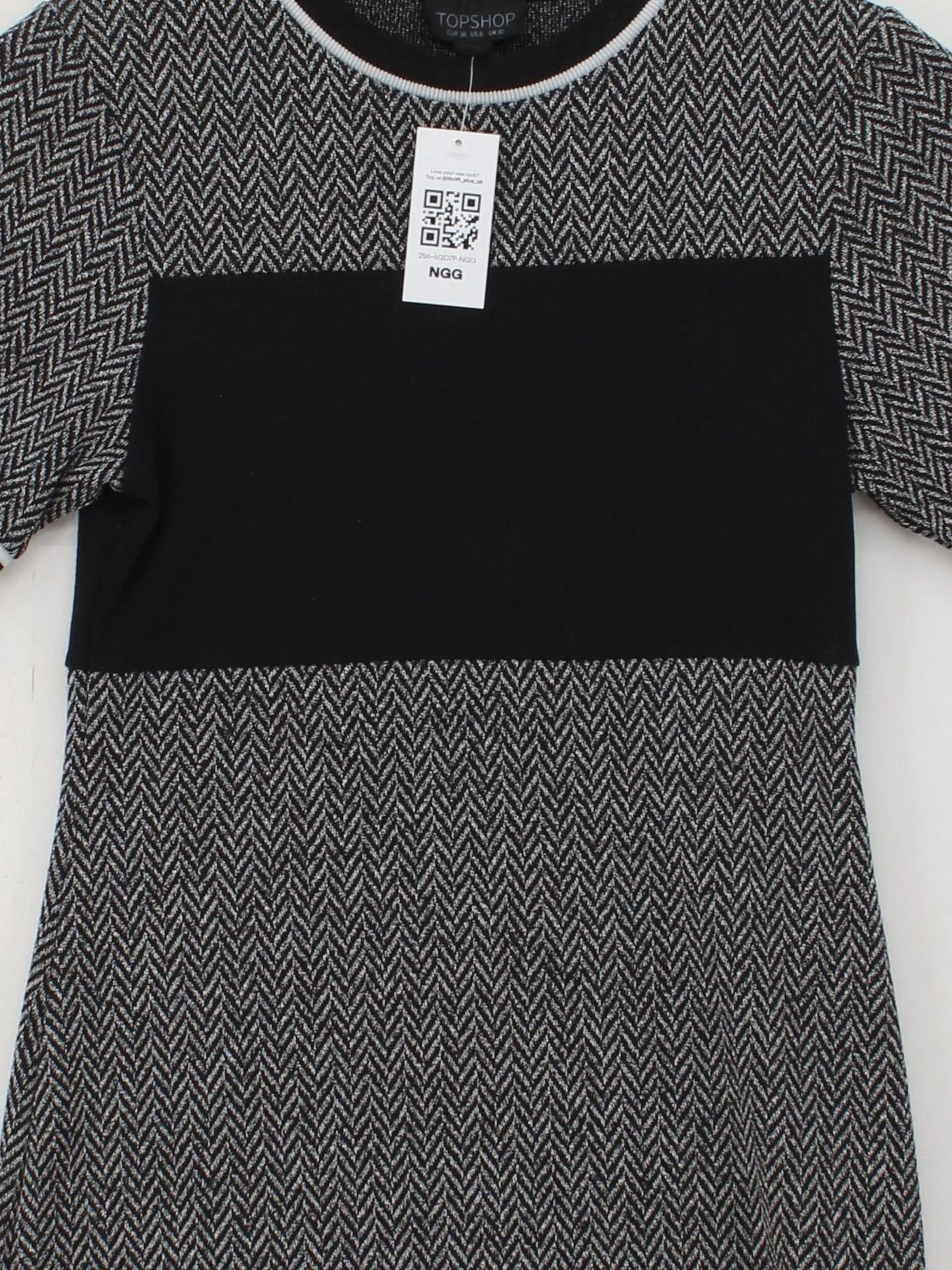 Topshop T-Shirt Mini Dress UK10 in Multi - Image 3