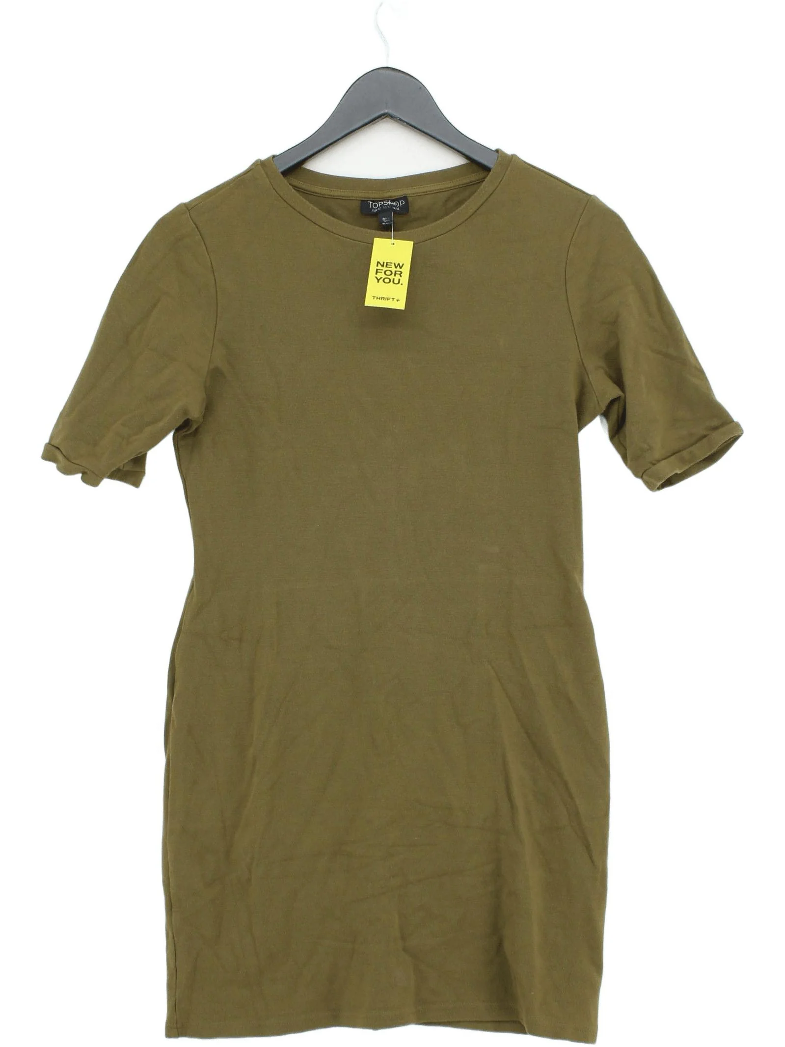 Topshop T-Shirt Mini Dress UK14 in Green