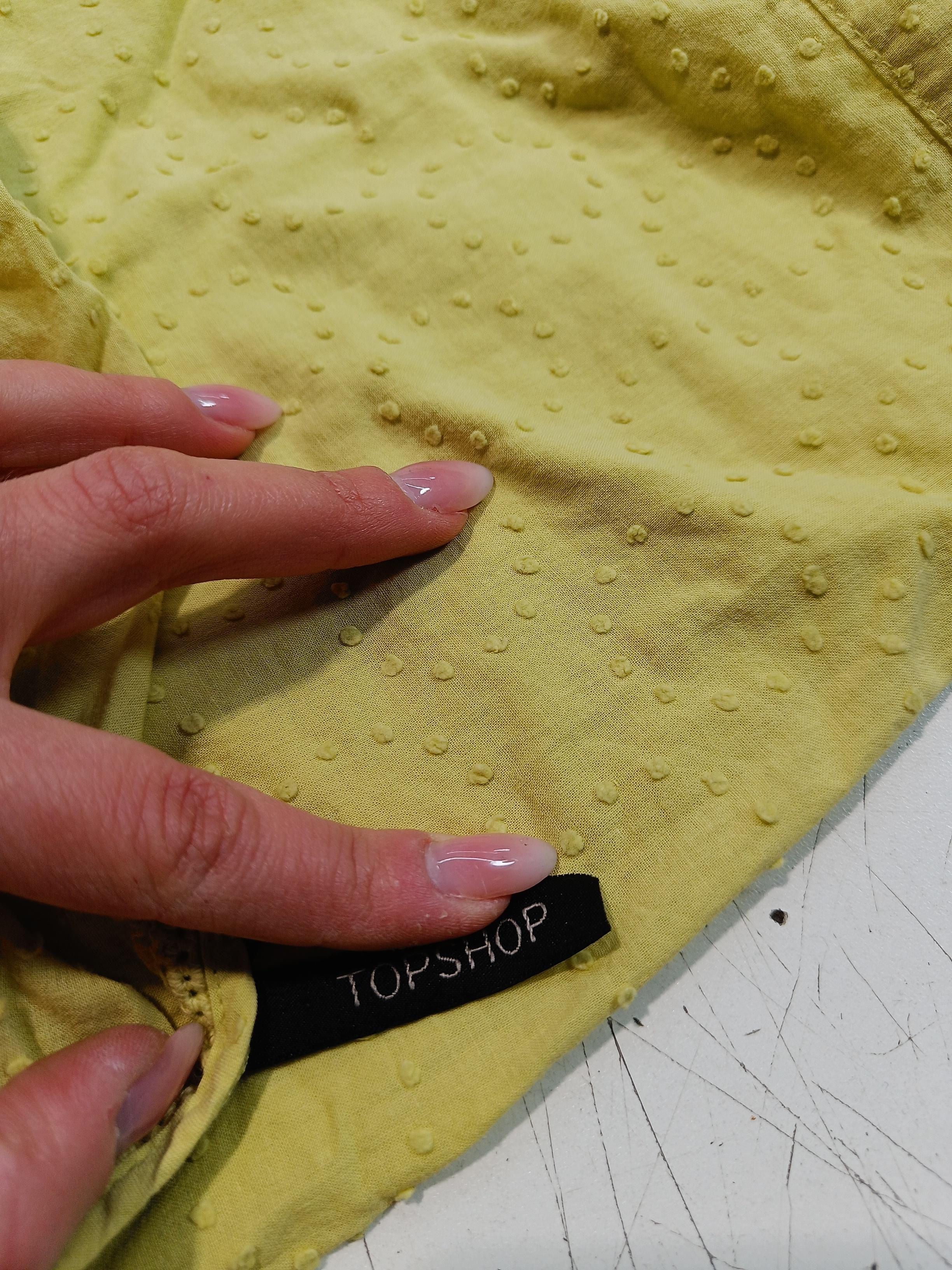Topshop T-Shirt Mini Dress UK6 in Yellow - Image 5