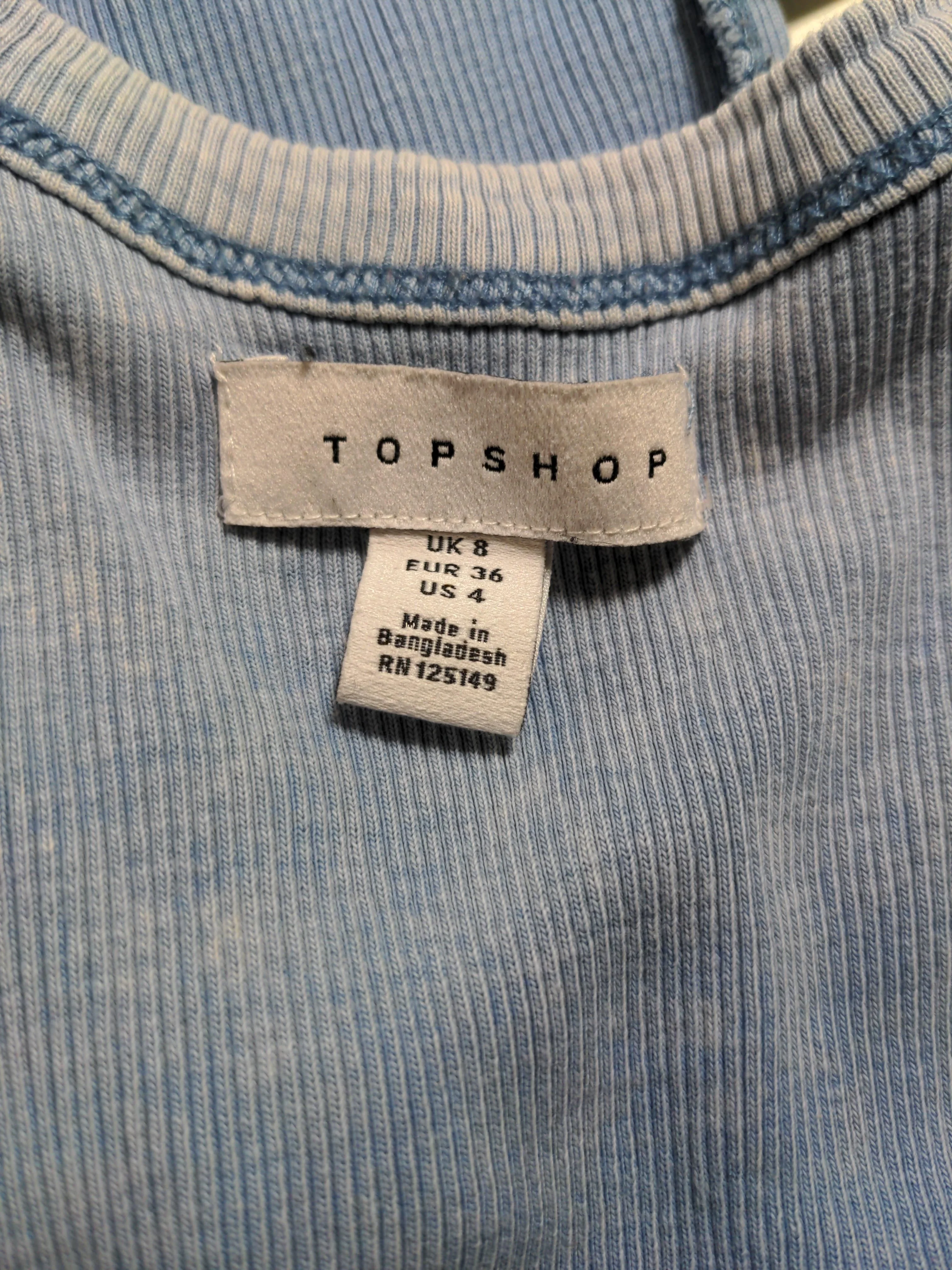 Topshop Tank Mini Dress UK8 in Blue - Image 5