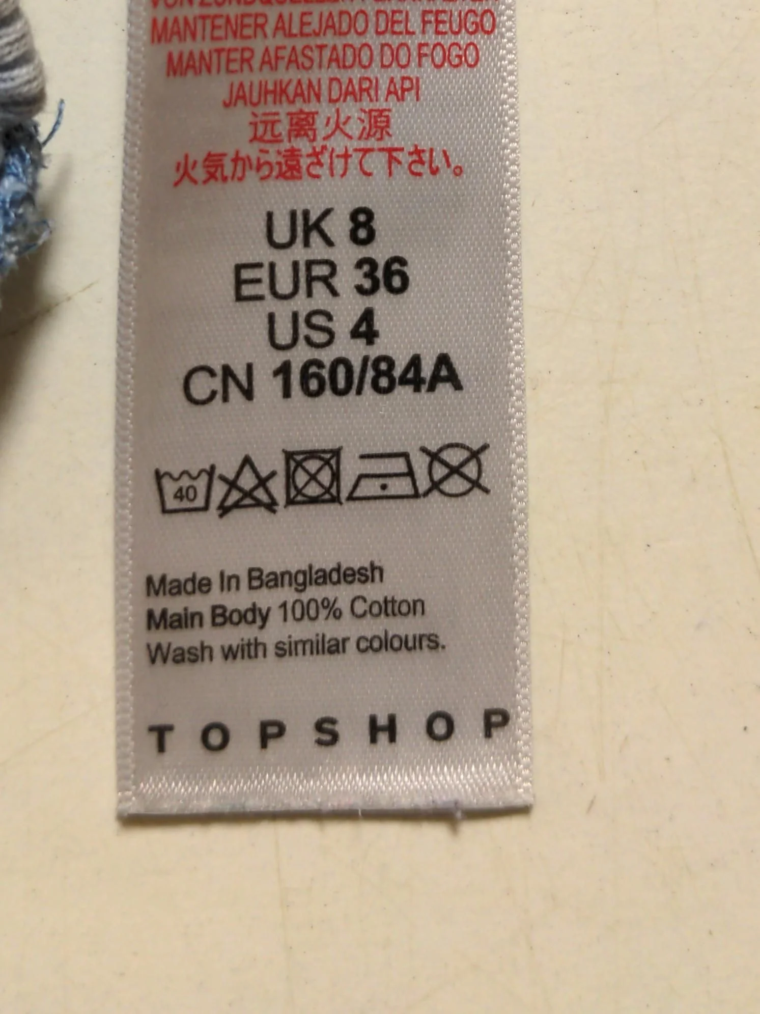 Topshop Tank Mini Dress UK8 in Blue - Image 6