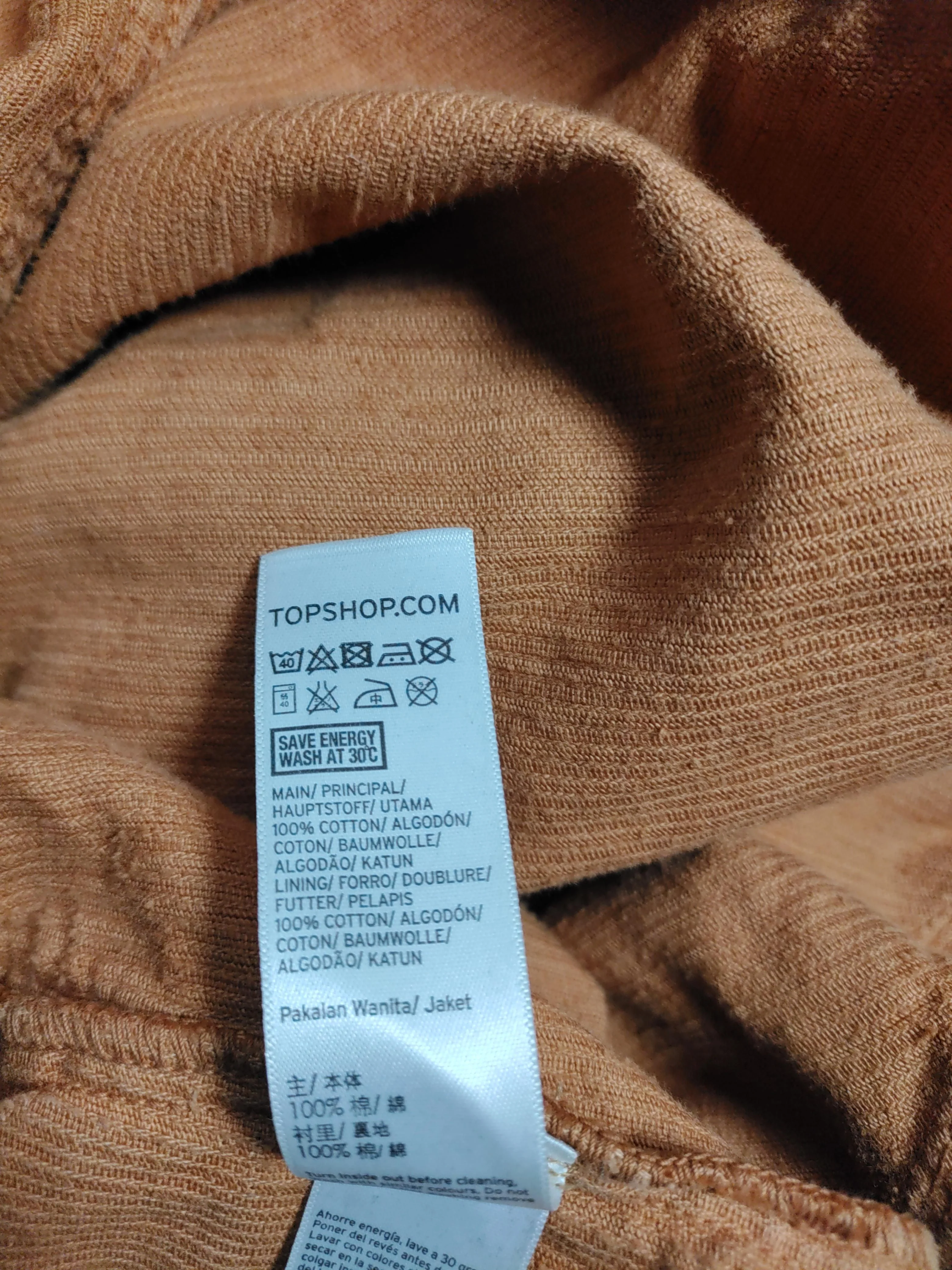 Topshop Windbreaker jacket orange - Image 6