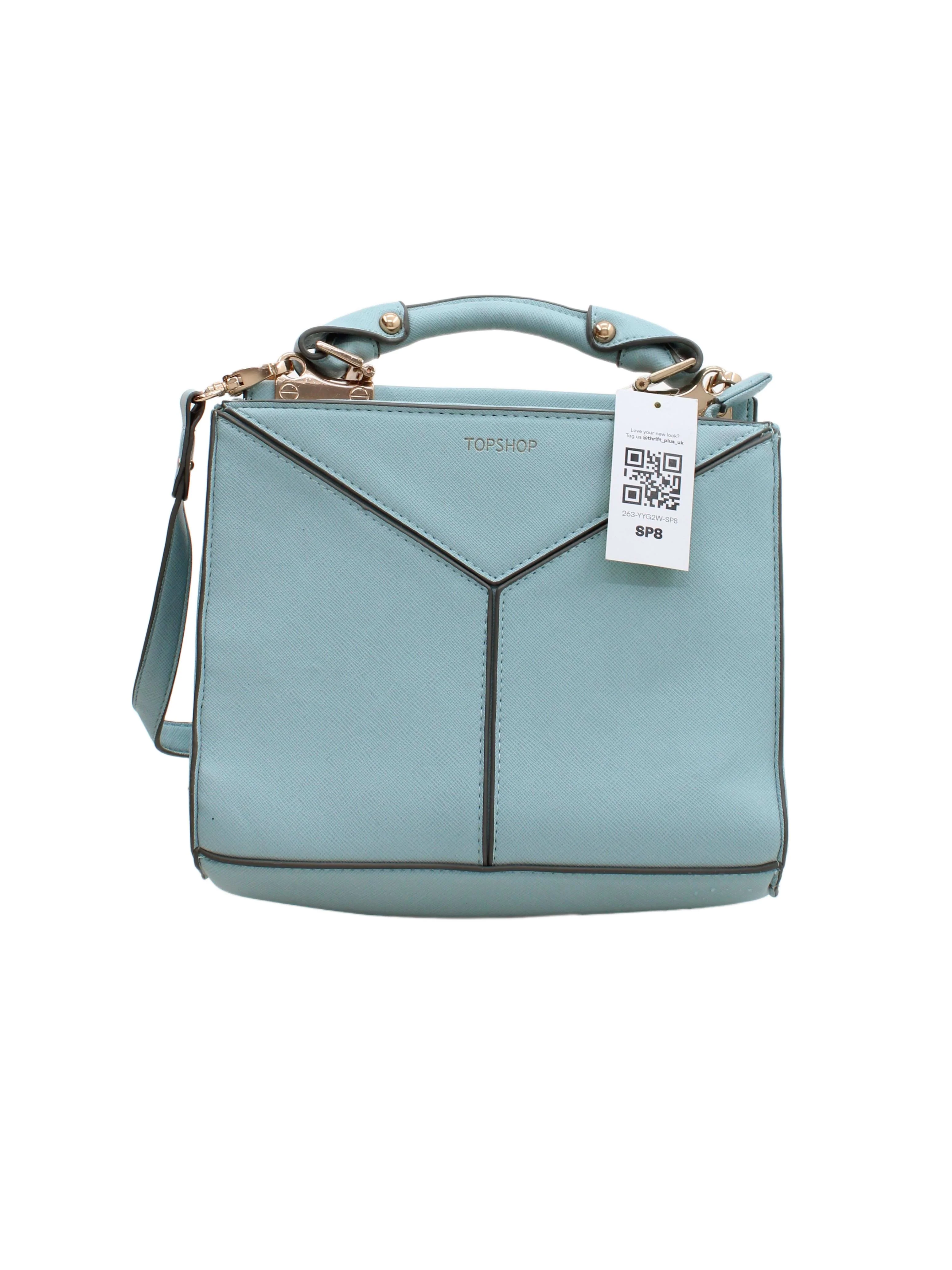 Topshop Women's Bag Blue 100% Faux Leather Shoulder Bag