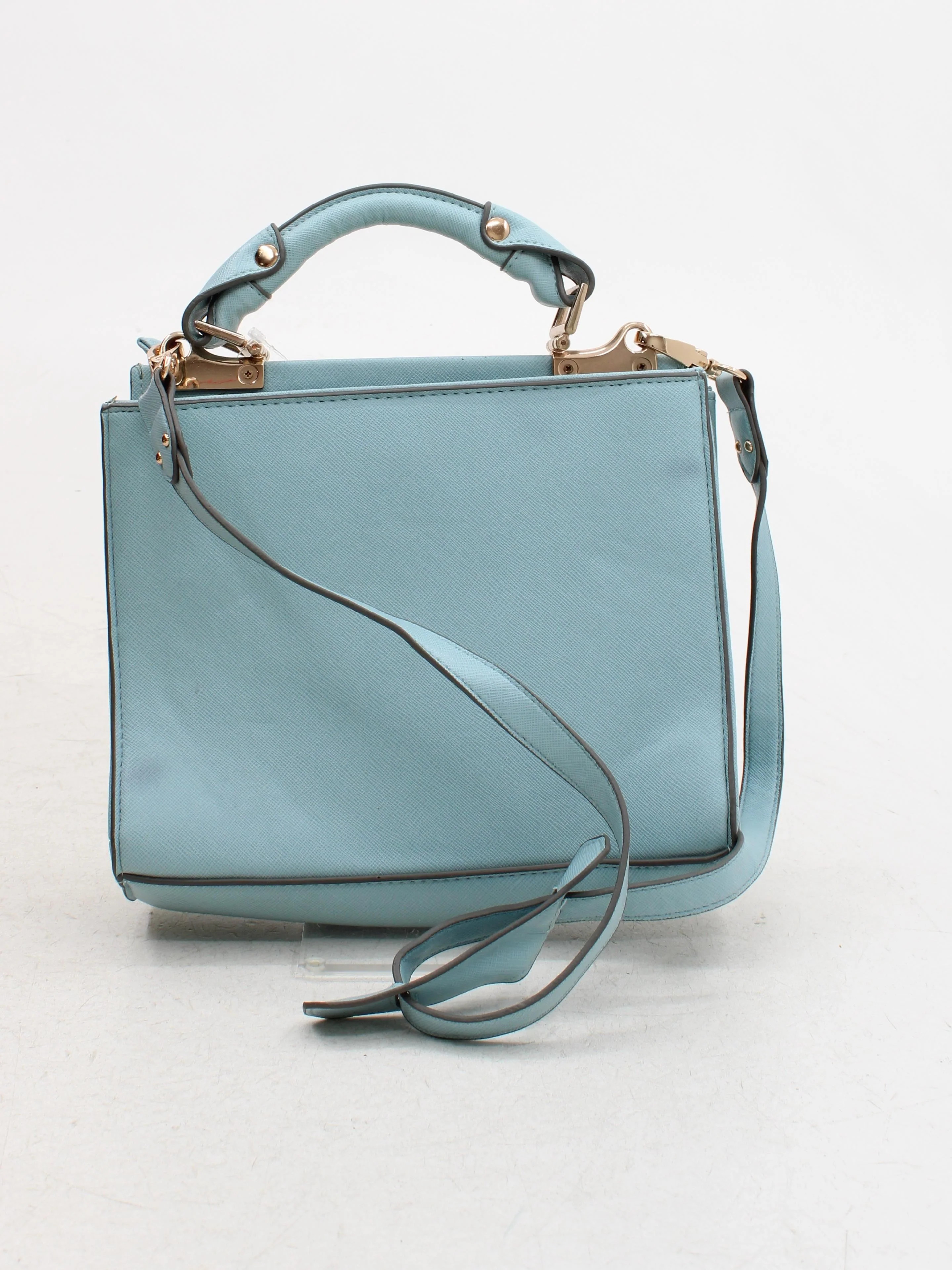 Topshop Women's Bag Blue 100% Faux Leather Shoulder Bag - Image 2