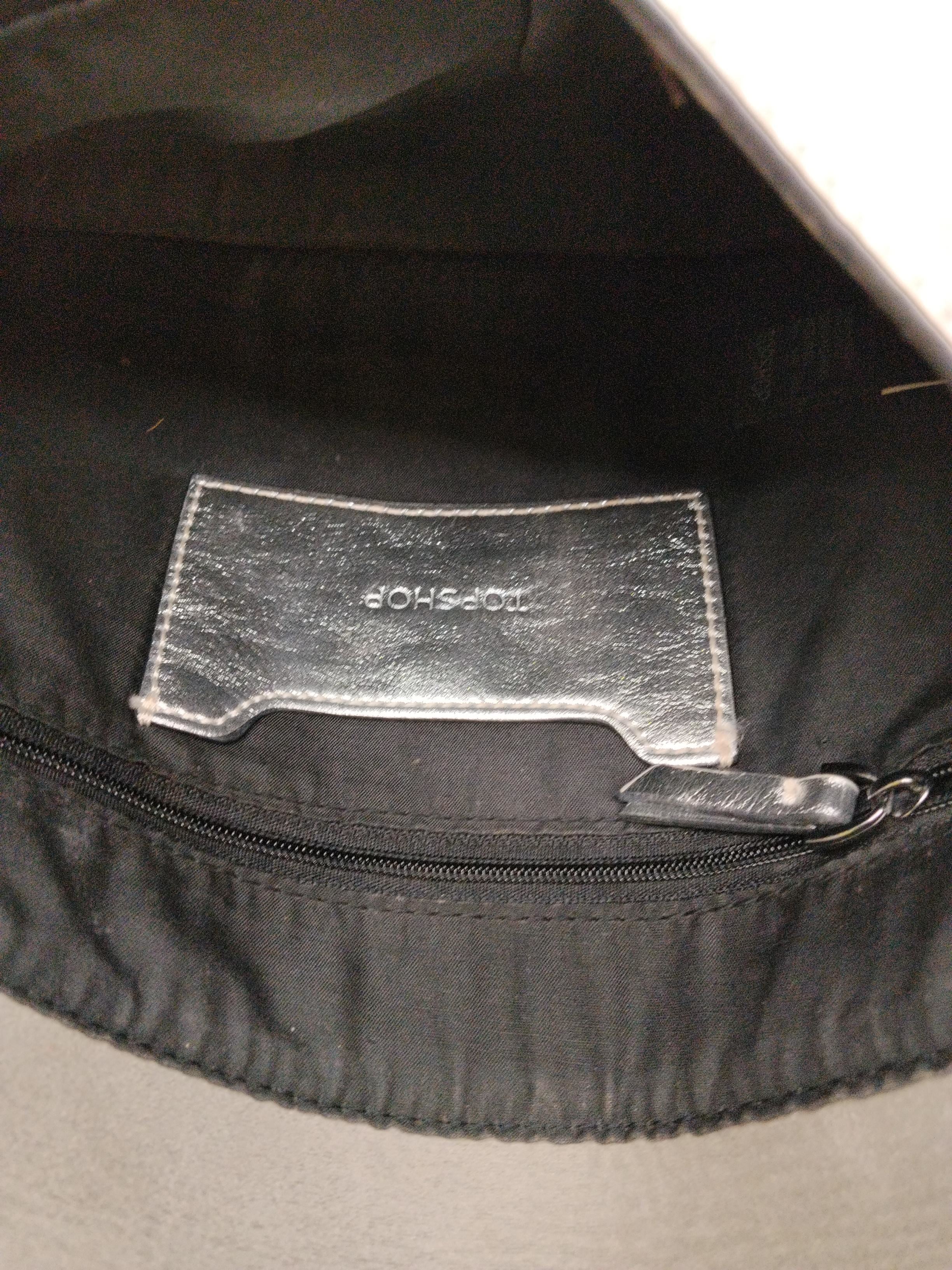 Topshop Women's Bag Silver Faux Leather with Polyester Clutch - Image 4