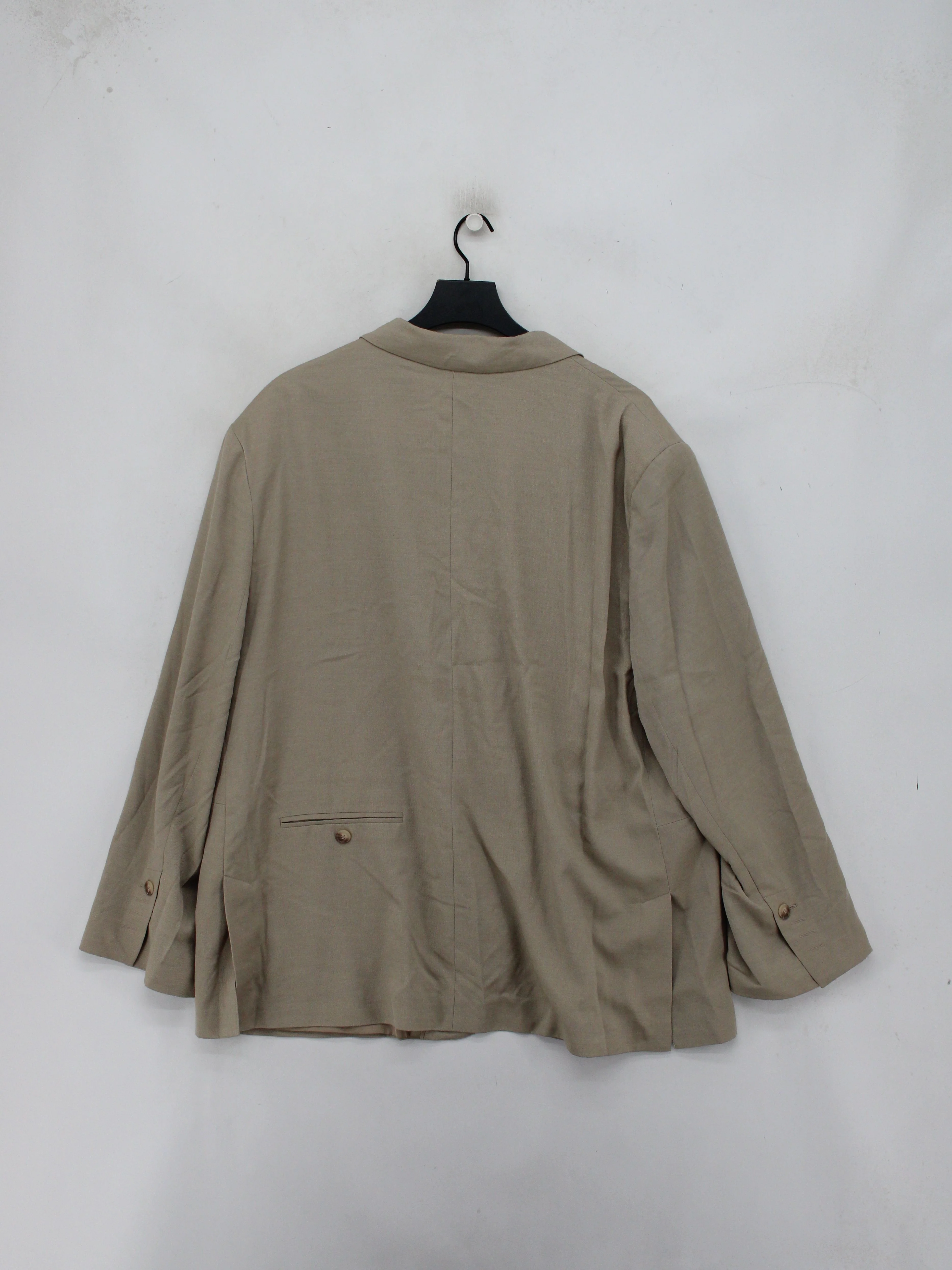 Topshop Women's Blazer UK 16 Tan Polyester with Viscose, Wool Overcoat - Image 2