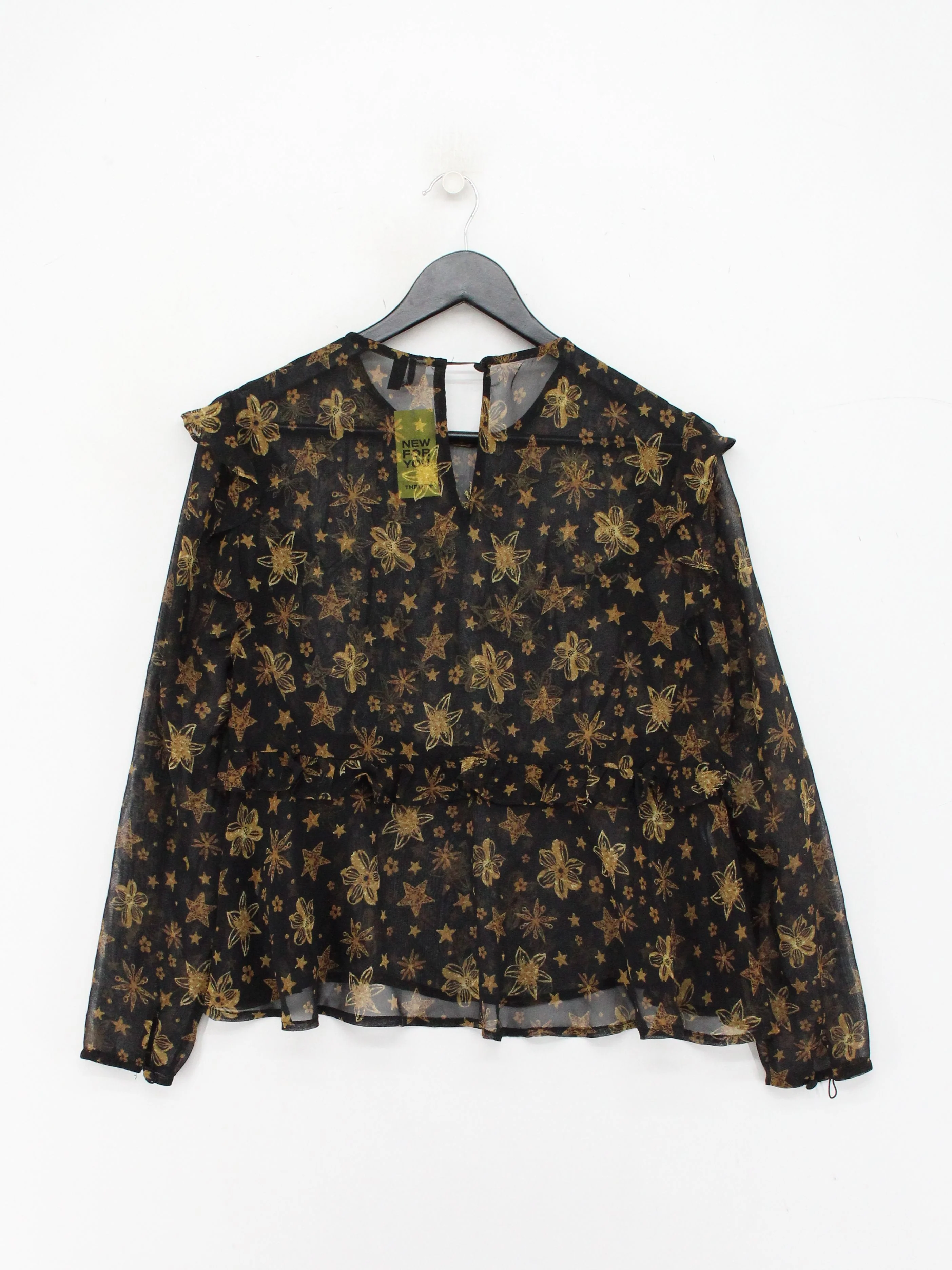 Topshop Women's Blouse S Black Polyester with Other Basic - Image 2