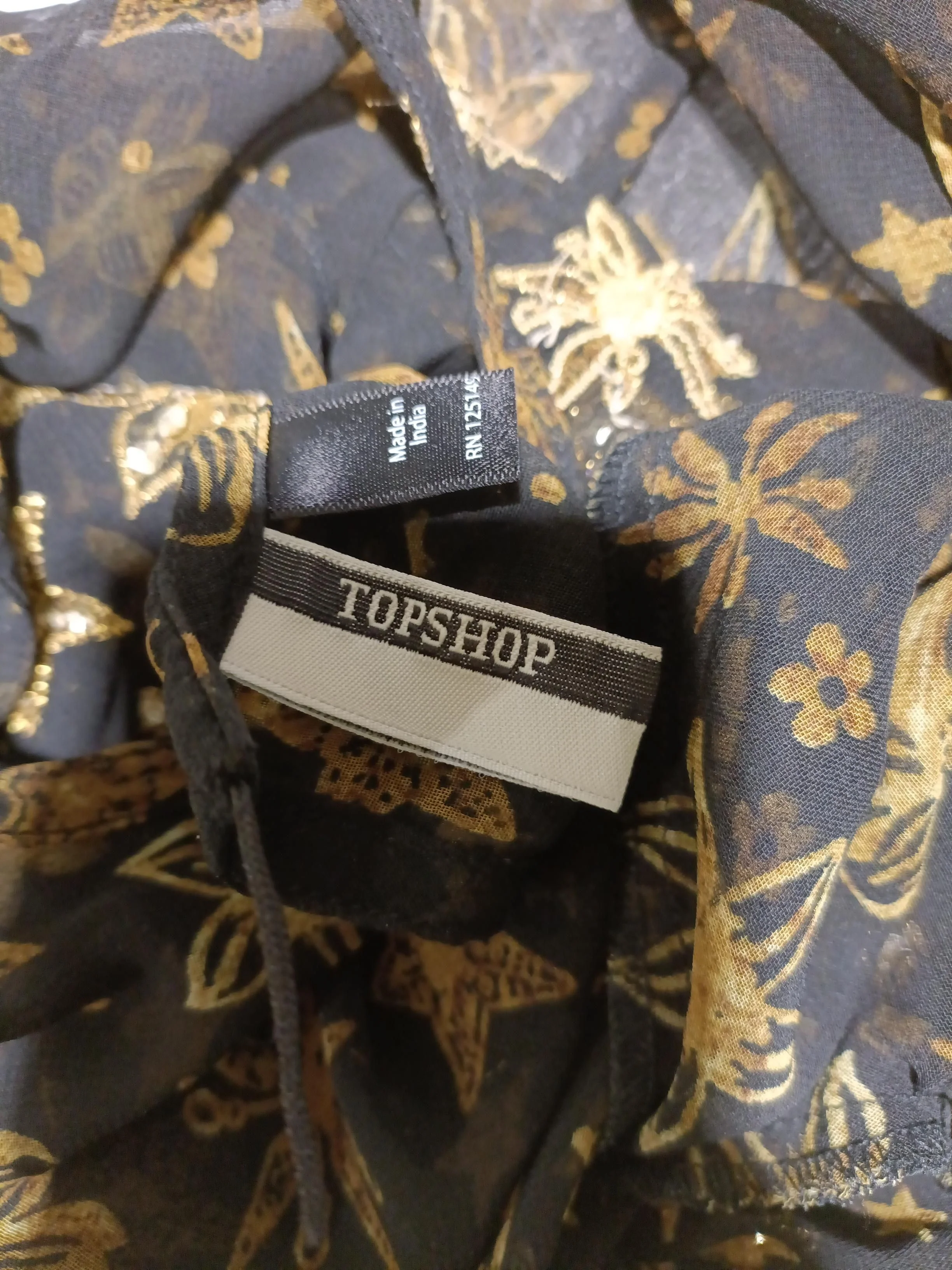 Topshop Women's Blouse S Black Polyester with Other Basic - Image 5