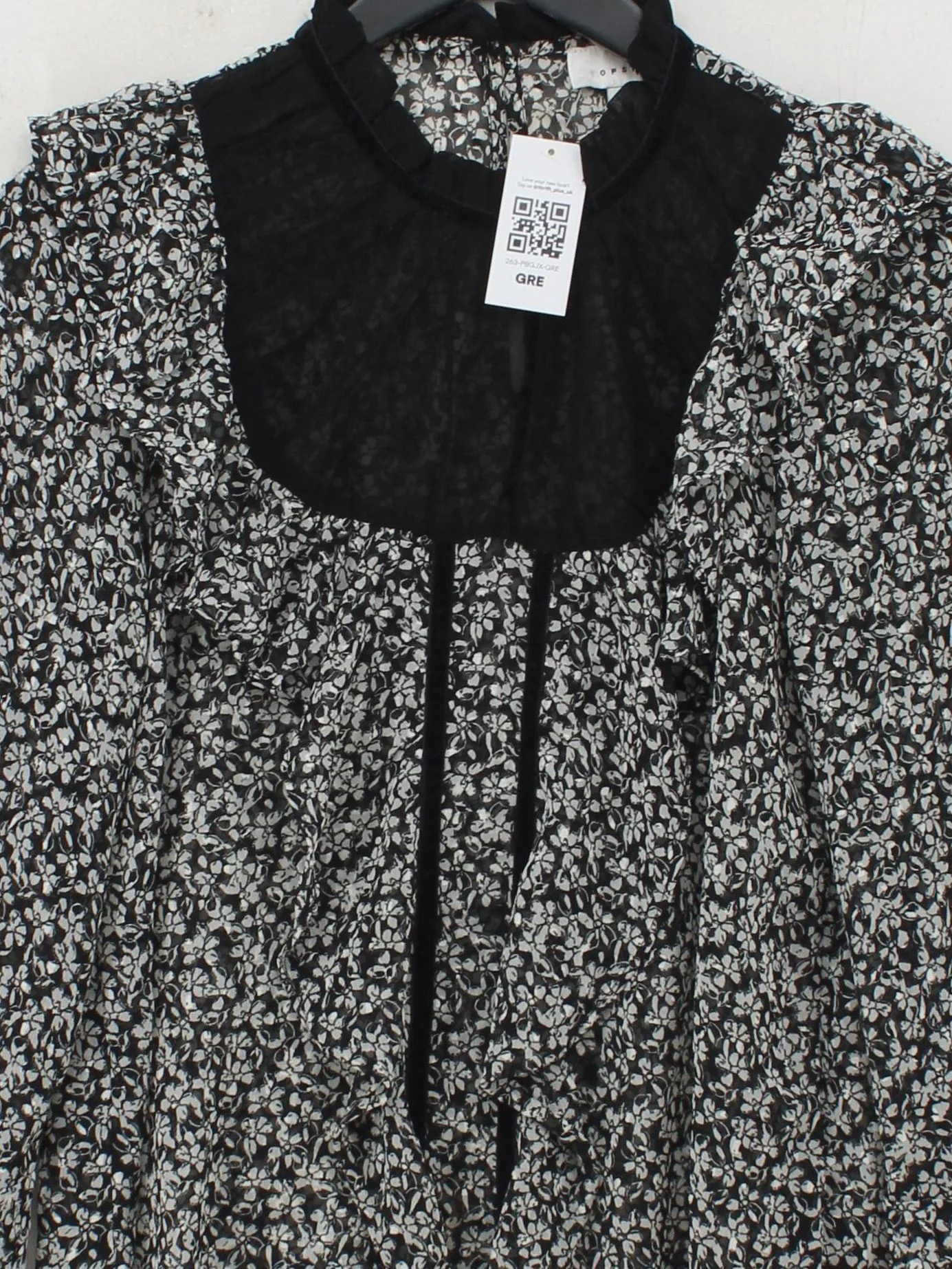 Topshop Women's Blouse UK 10 Multi 100% Polyester Basic - Image 3