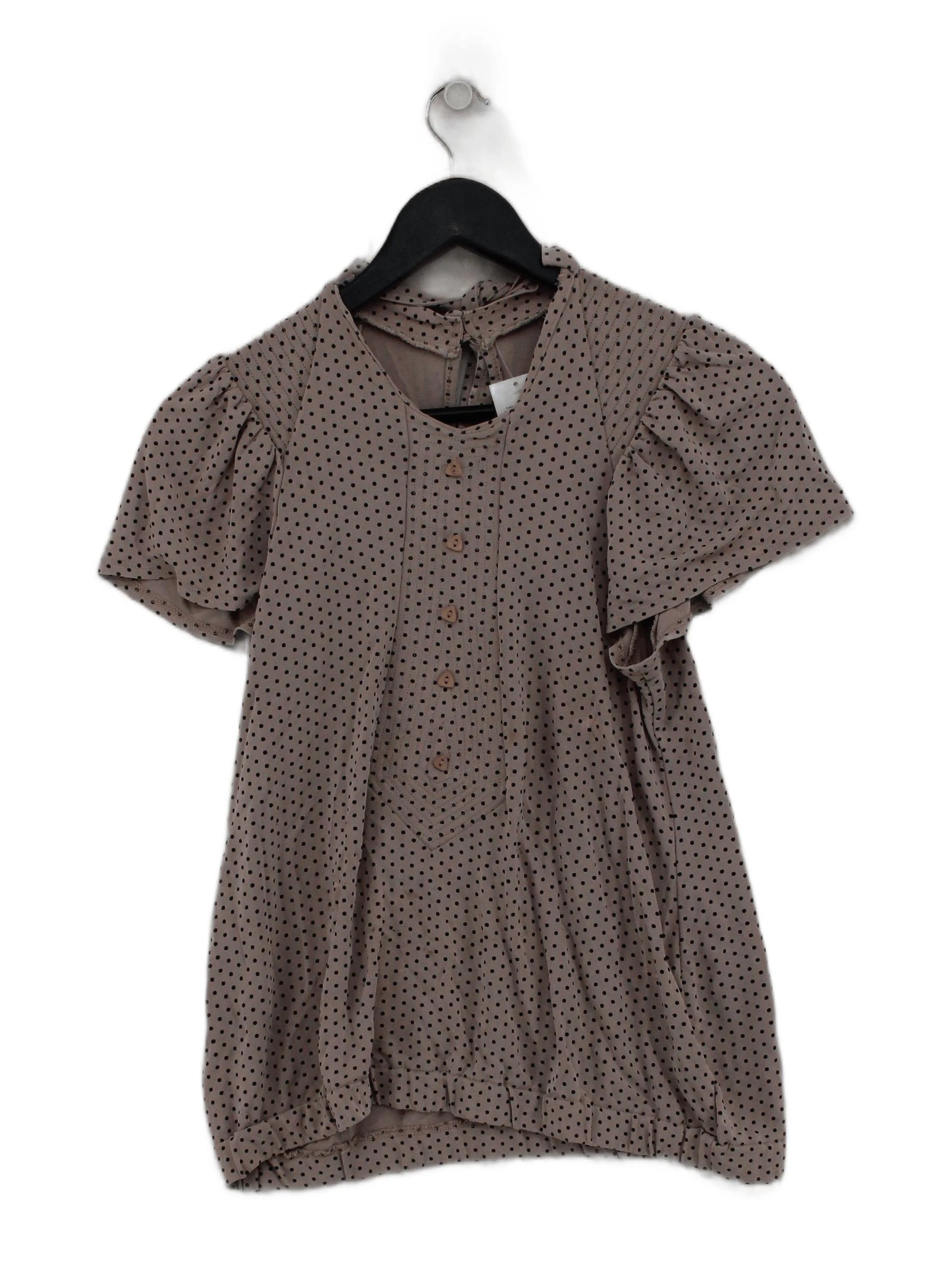 Topshop Women's Blouse UK 10 Tan 100% Other Basic