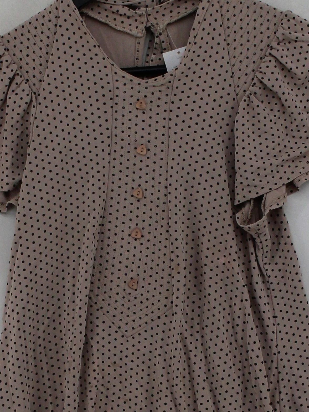 Topshop Women's Blouse UK 10 Tan 100% Other Basic - Image 3