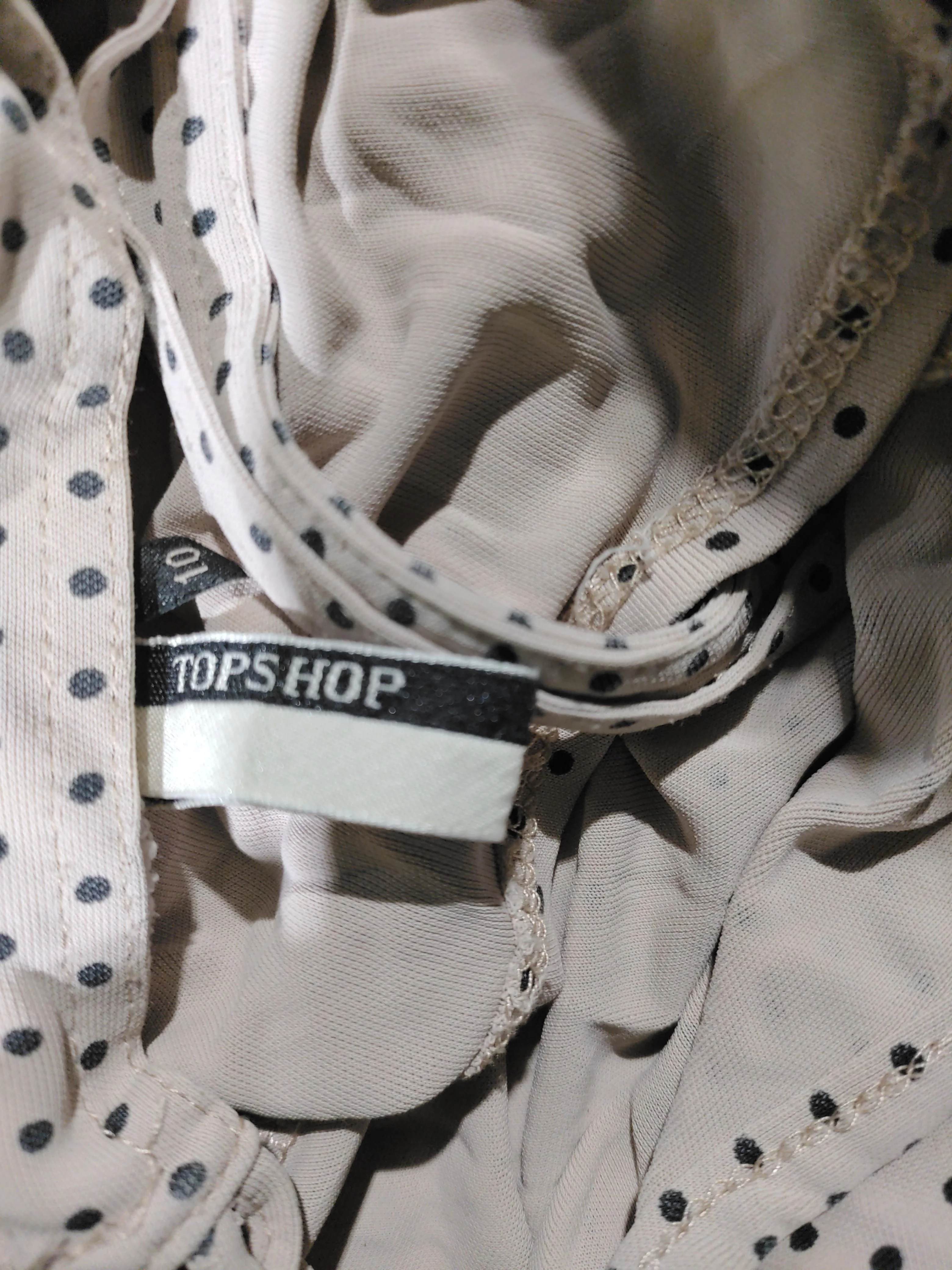 Topshop Women's Blouse UK 10 Tan 100% Other Basic - Image 5