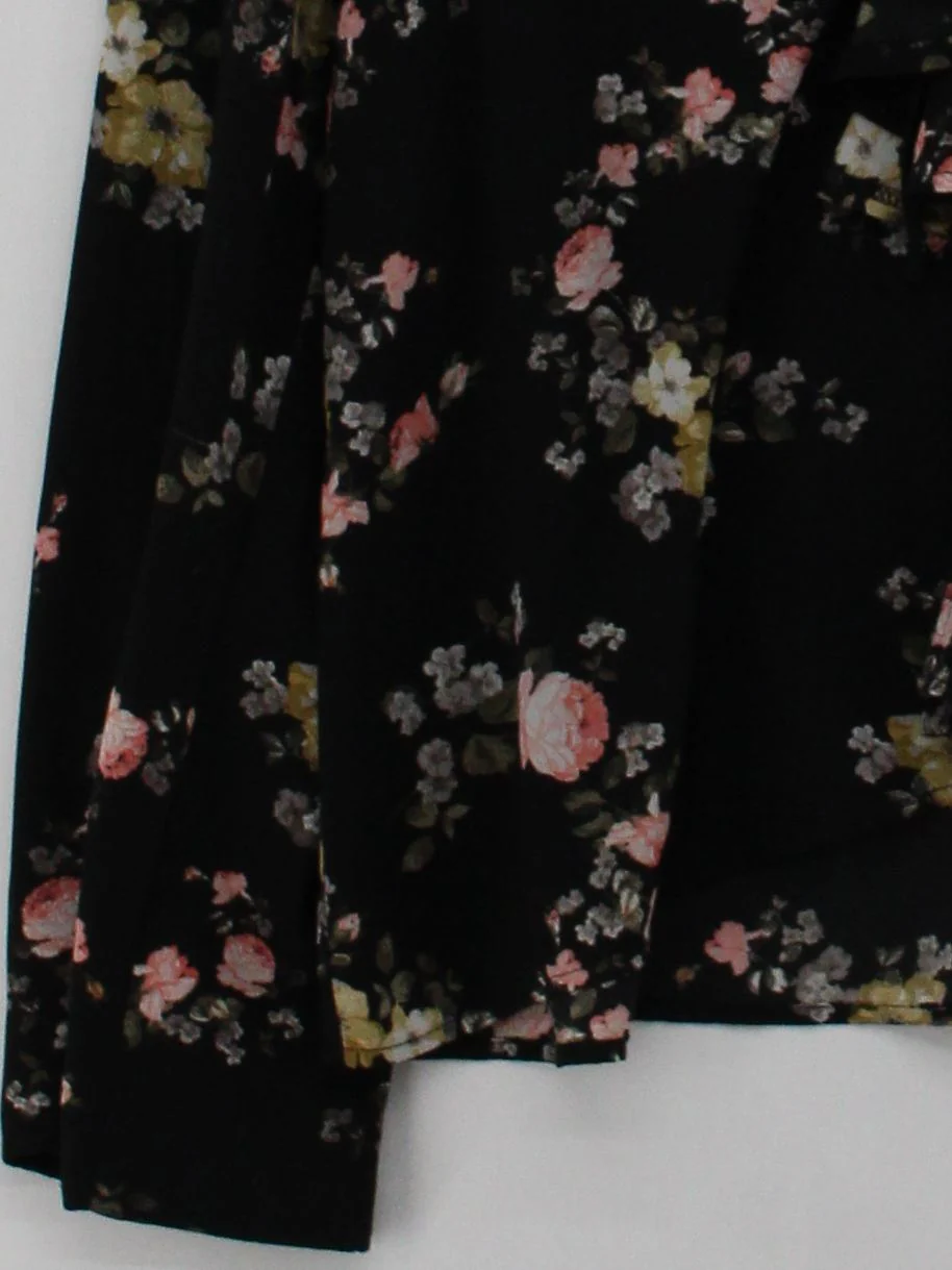 Topshop Women's Blouse UK 12 Black Polyester with Elastane Basic - Image 4