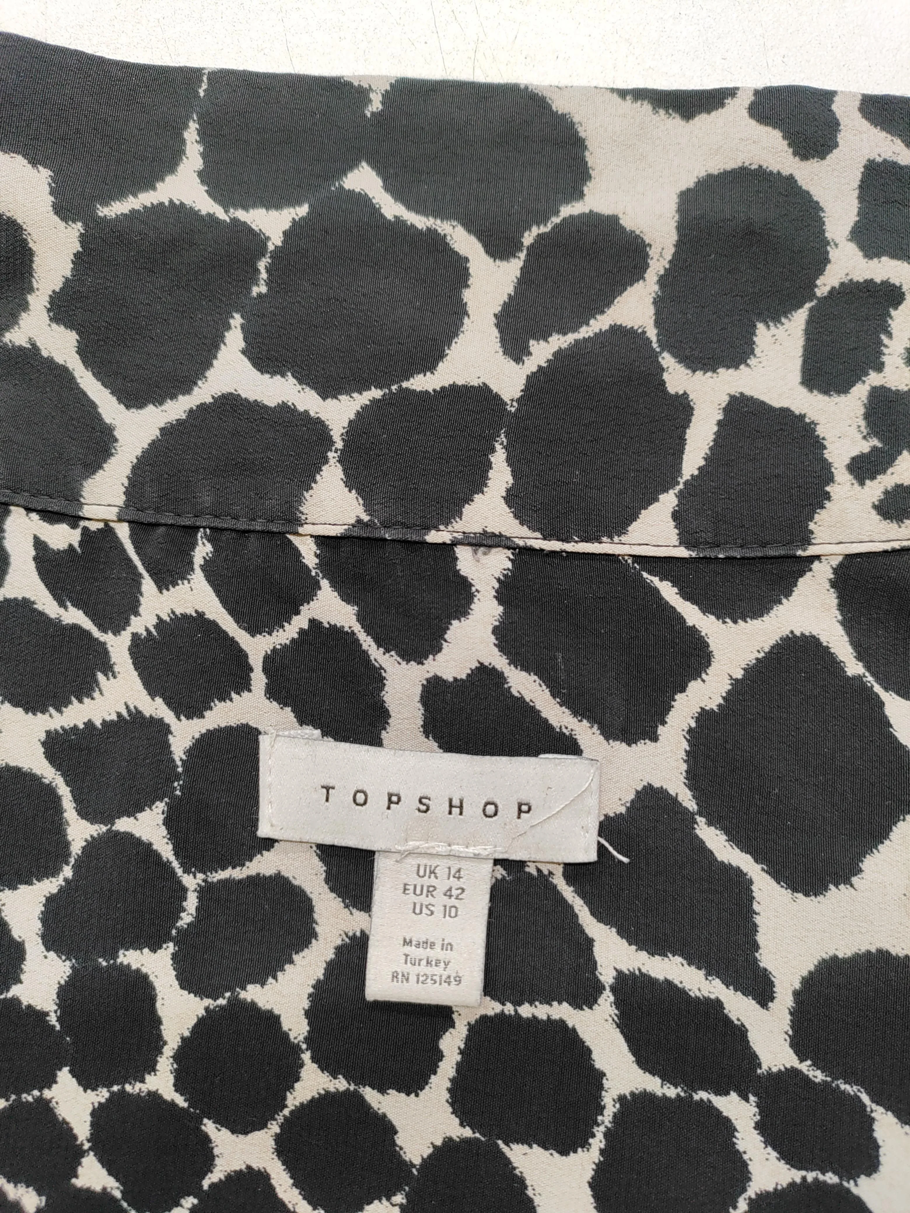Topshop Women's Blouse UK 14 Multi 100% Polyester Basic - Image 5