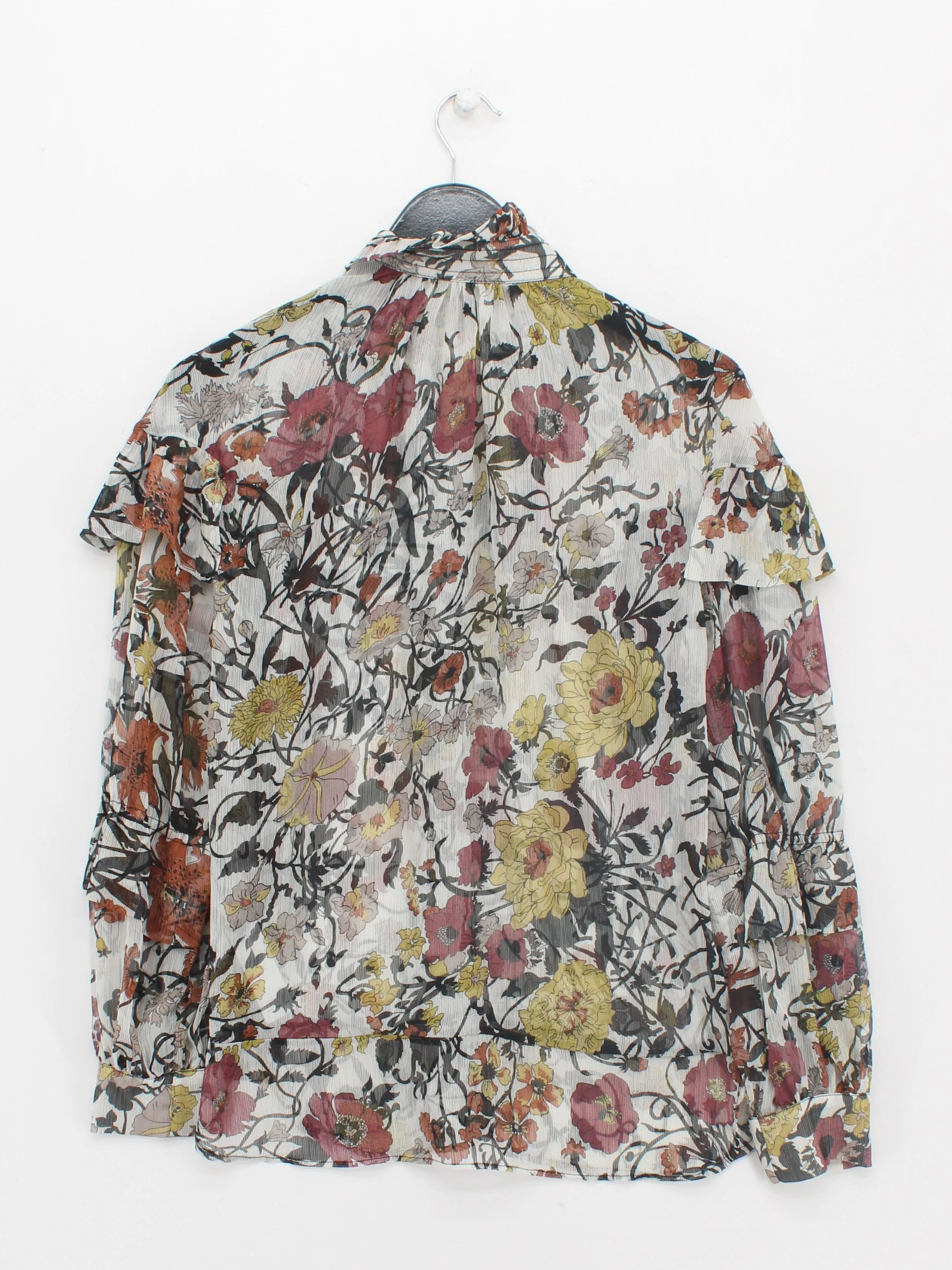 Topshop Women's Blouse UK 8 Multi 100% Polyester Basic - Image 2