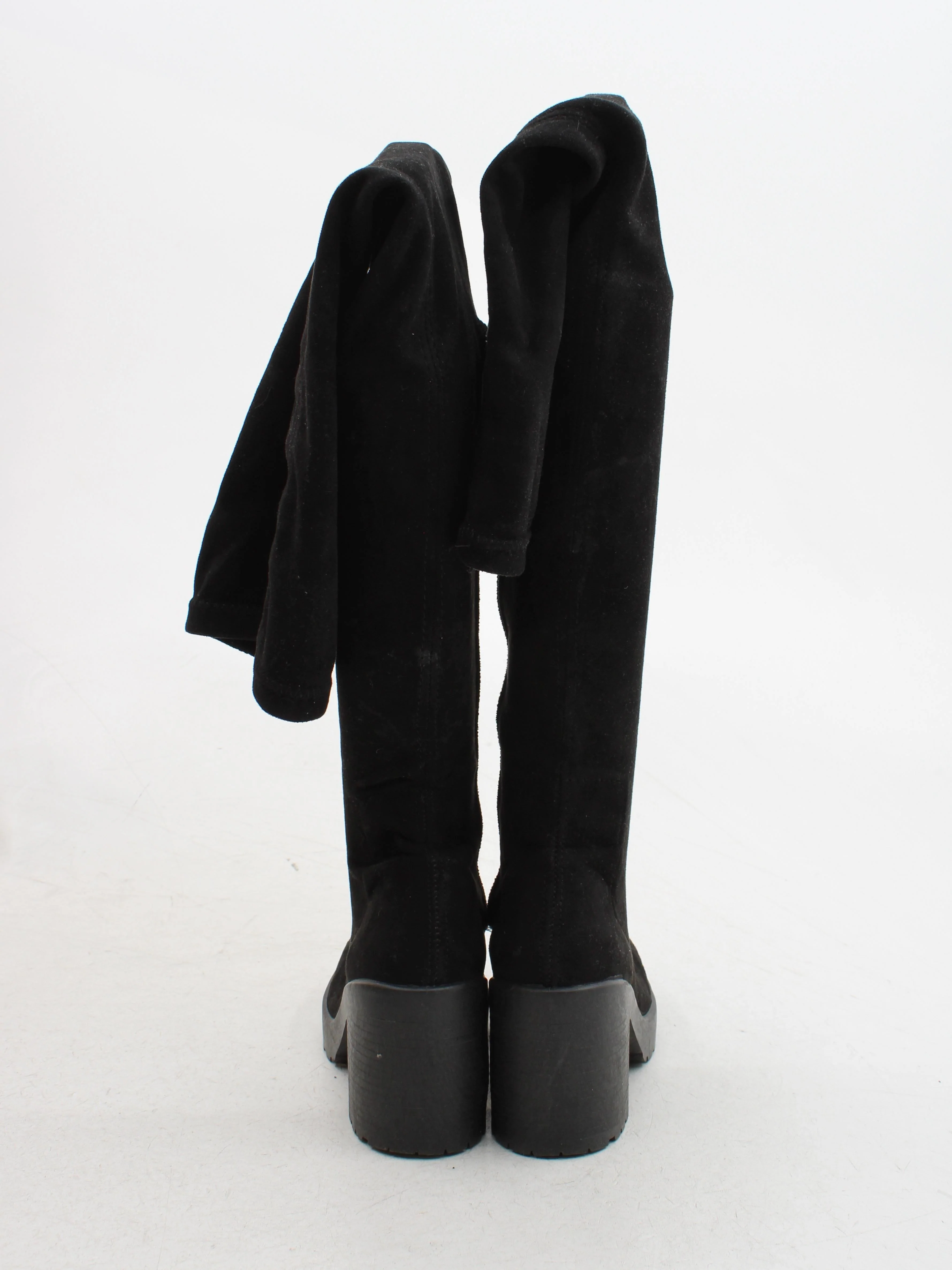 Topshop Women's Boots UK 5 Black 100% Suede Platform - Image 3