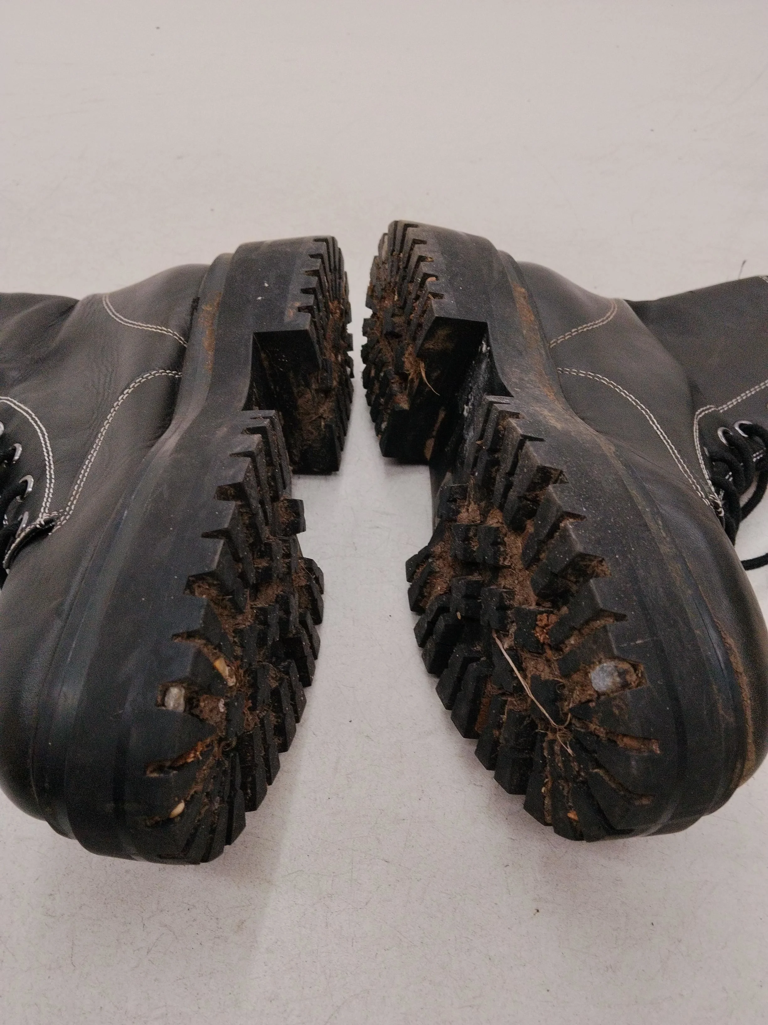 Topshop Women's Boots UK 6 Black 100% Leather Combat - Image 7