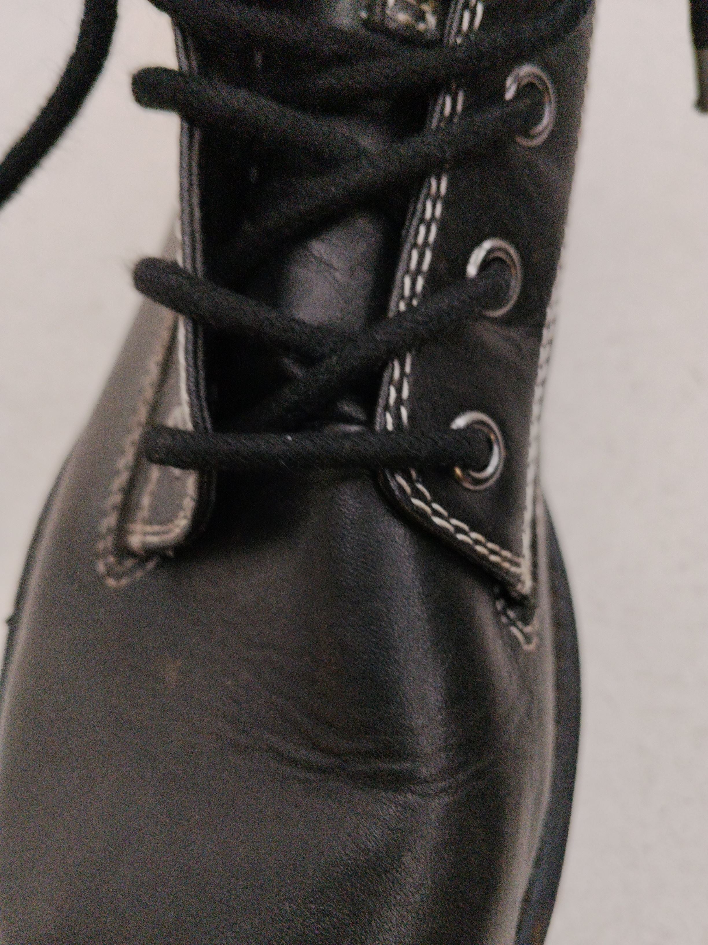 Topshop Women's Boots UK 6 Black 100% Leather Combat - Image 9