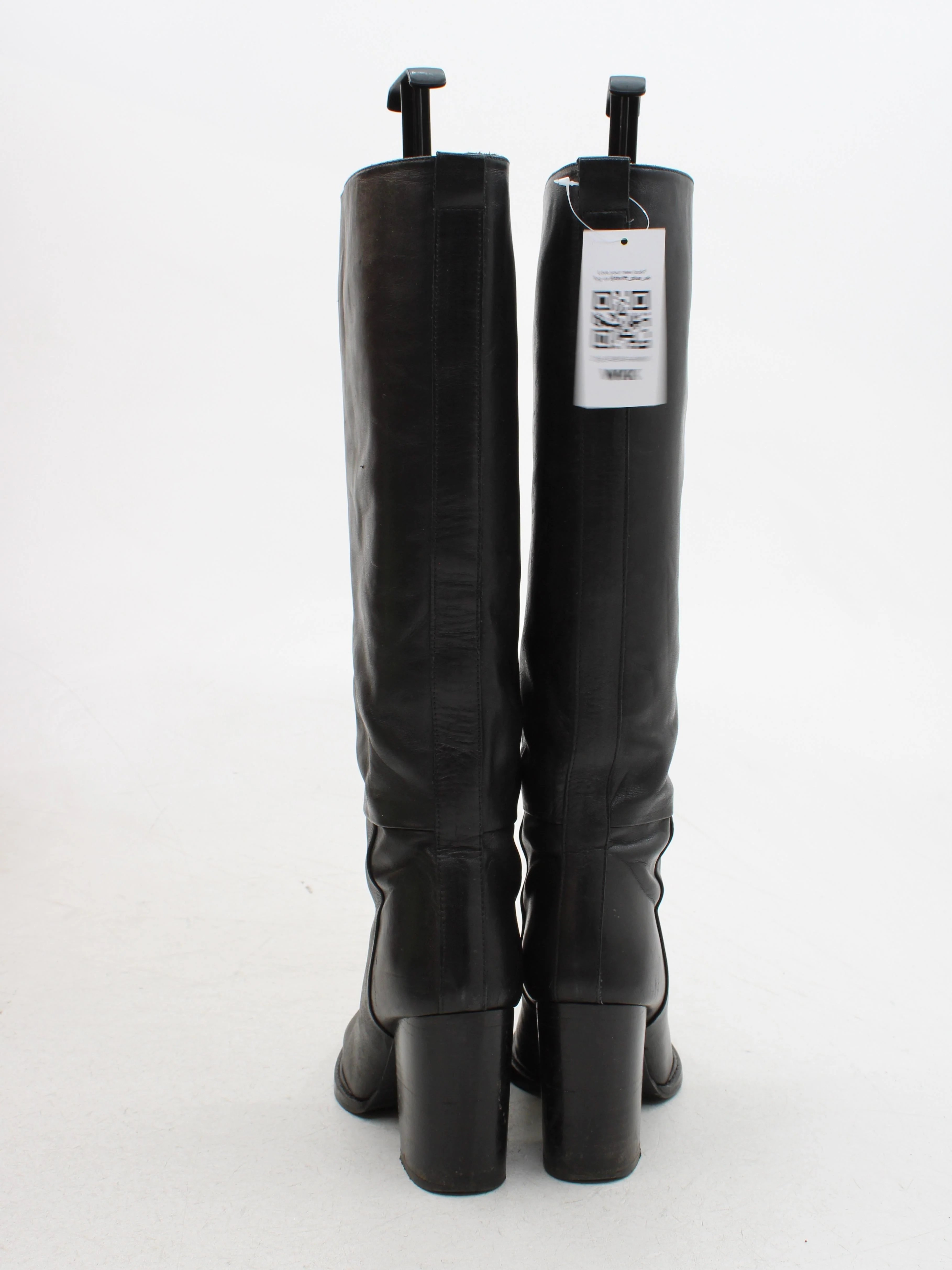 Topshop Women's Boots UK 6 Black 100% Leather Riding Boot - Image 3