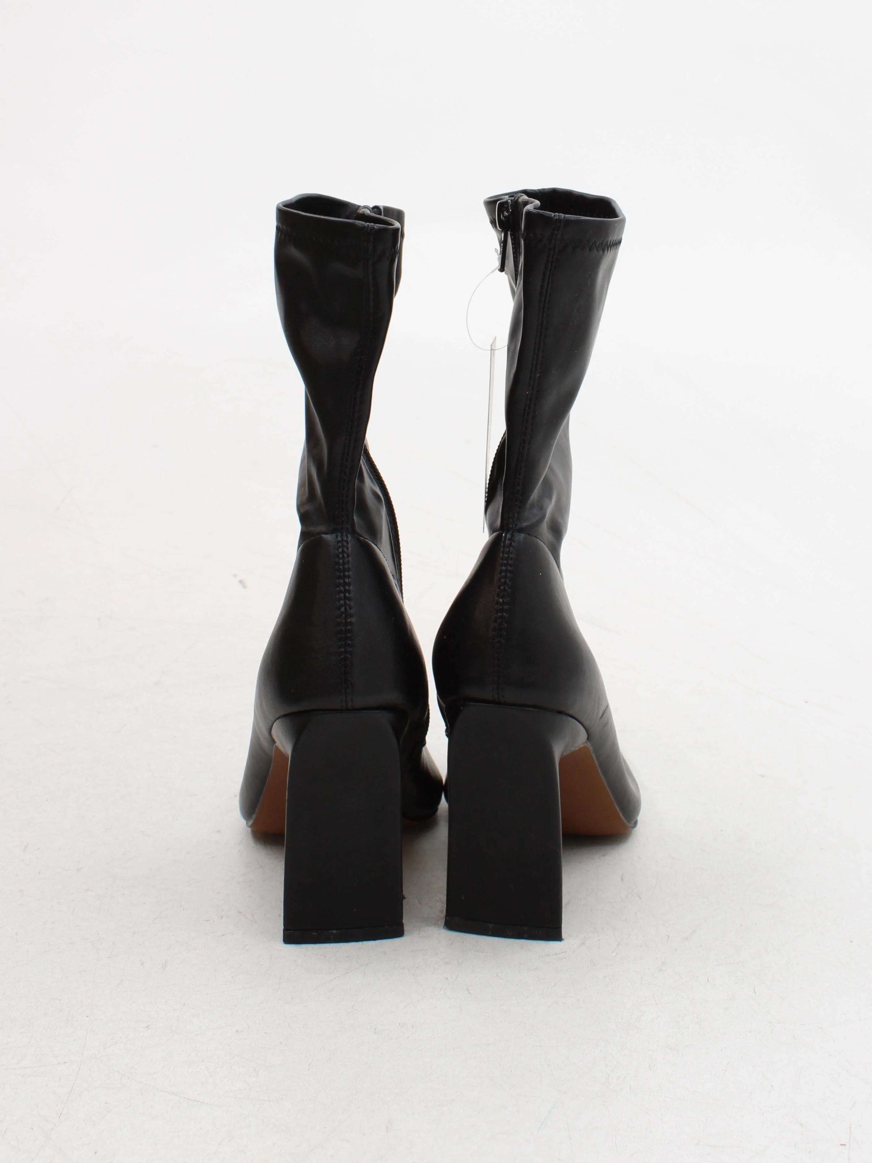 Topshop Women's Boots UK 7 Black 100% Faux Leather Platform - Image 3