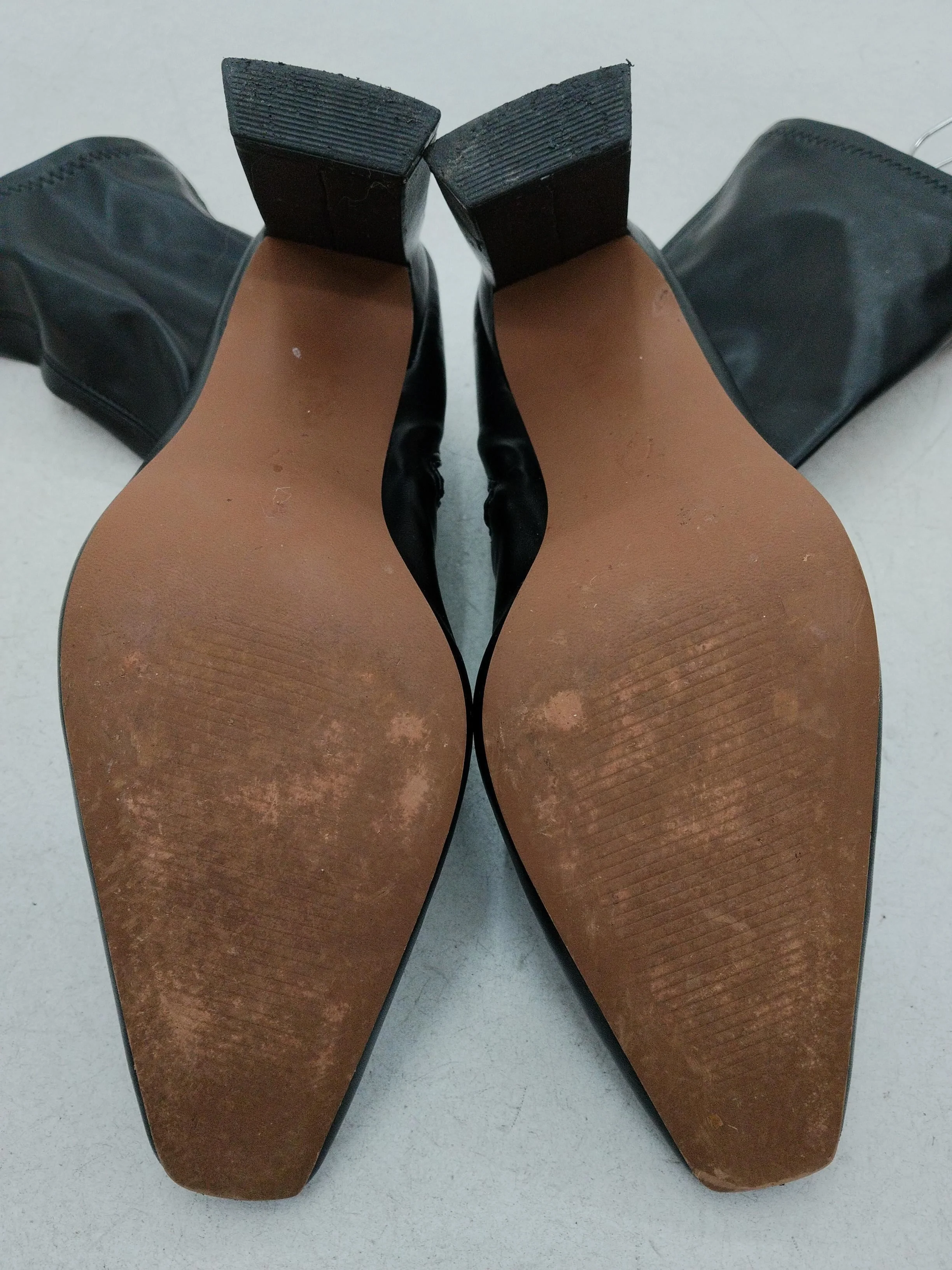 Topshop Women's Boots UK 7 Black 100% Faux Leather Platform - Image 7