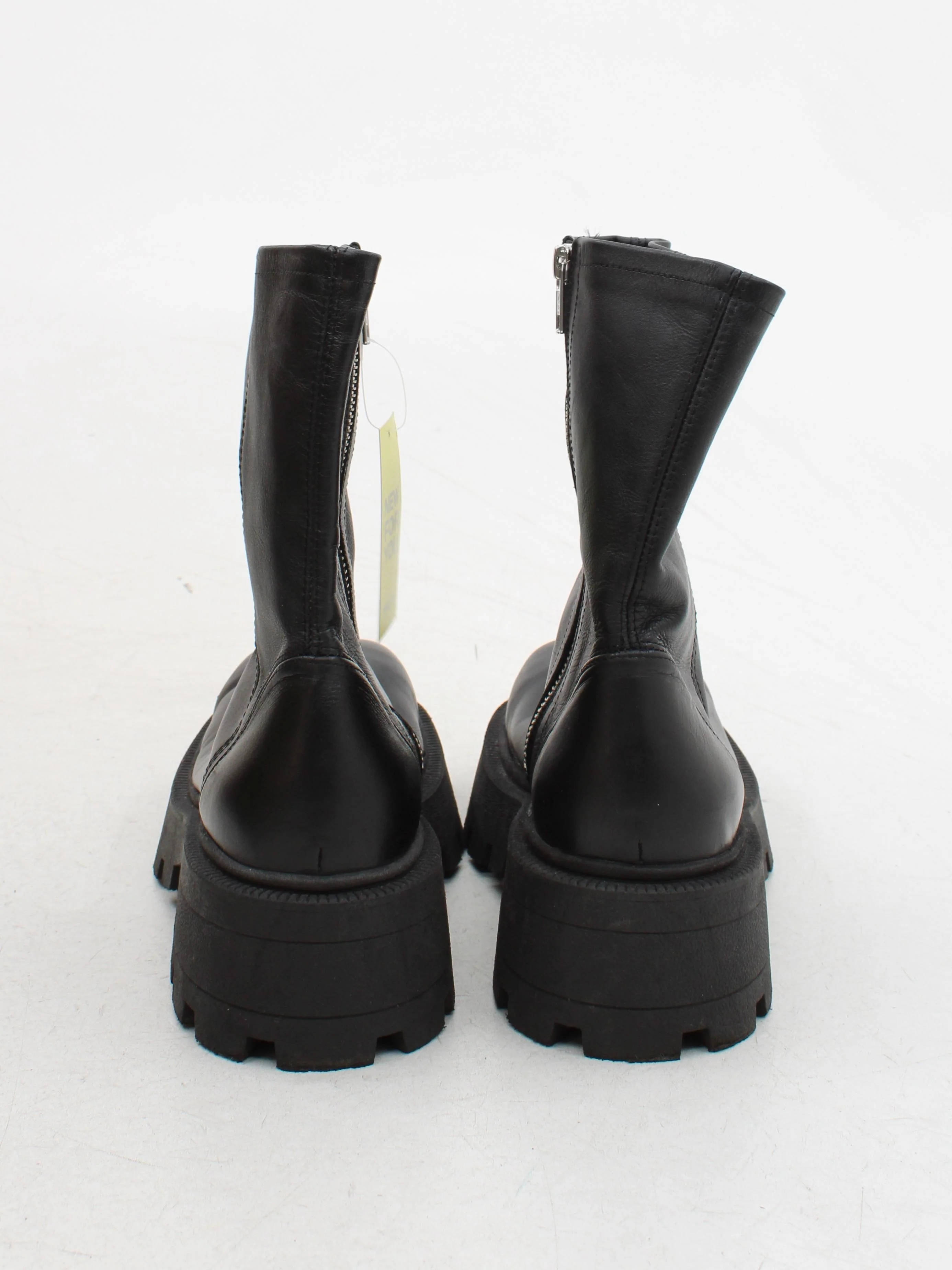 Topshop Women's Boots UK 7 Black 100% Leather Platform - Image 3